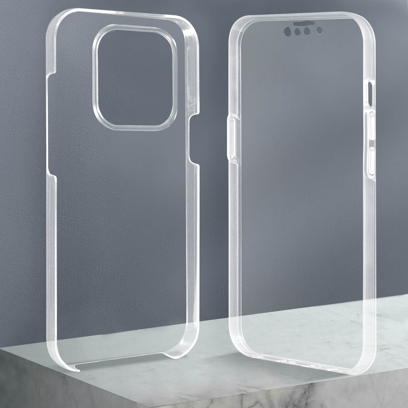 Coque AICase IPhone 13 Pro Max – Protection 360° Transparente Avec Verre Trempé Intégré