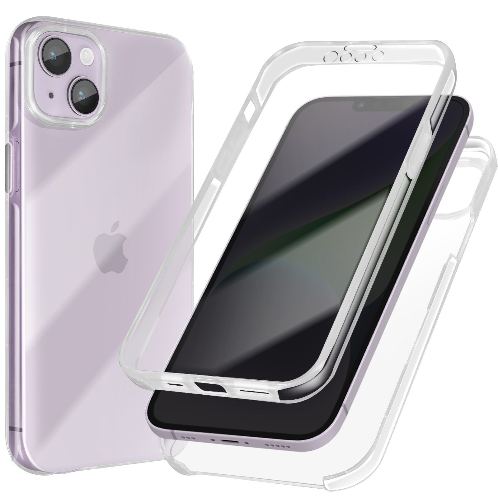 MyGadget Cover Con Cordino Per IPhone 12 Mini: Custodia Trasparente Antiurto, Tracolla Regolabile Nera