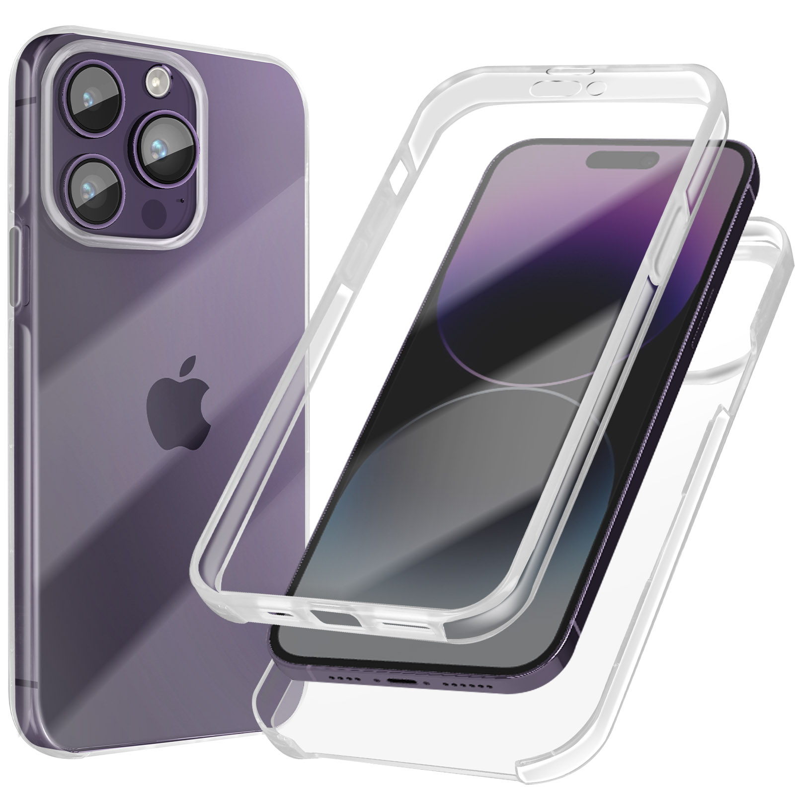 Cover per iPhone 14 Pro Max, Custodia 2in1 Dual Layer