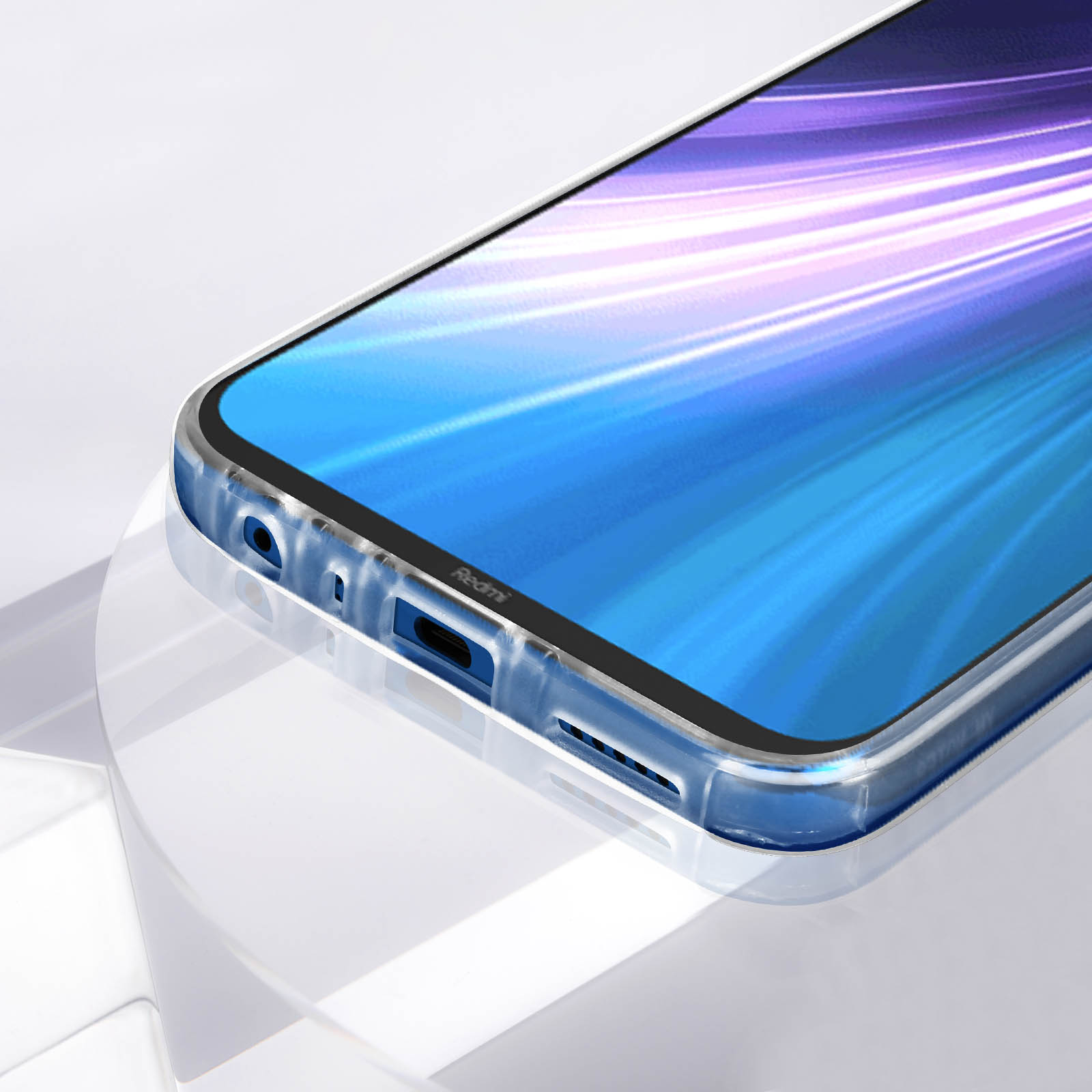 Resistente vetro temperato a schermo intero con cornice per Xiaomi Redmi 12 Full Glue nero