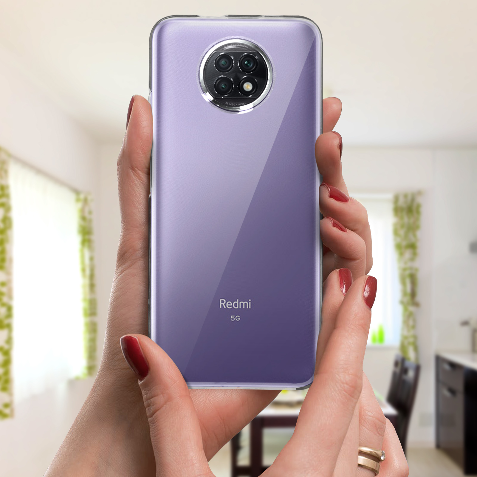 Cover 360° Trasparente Per Xiaomi Redmi Note 9T 5G – Custodia TPU Fronte Retro Antigraffio