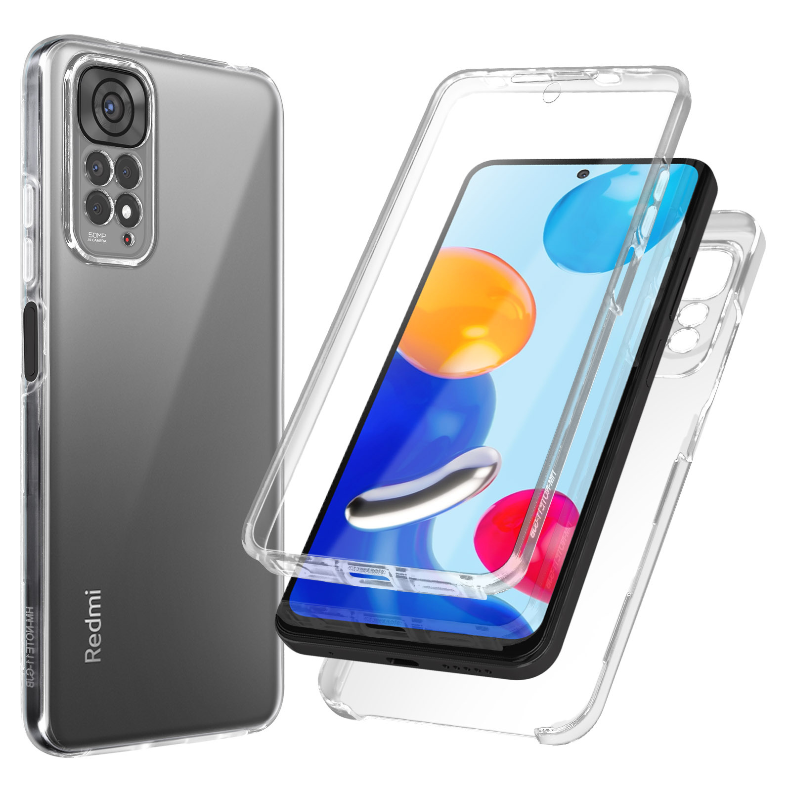 Coque Antichoc Pour Redmi Note 11 Note 11S 4G En Cuir PU Avec Motif De Chat, Porte Carte Et