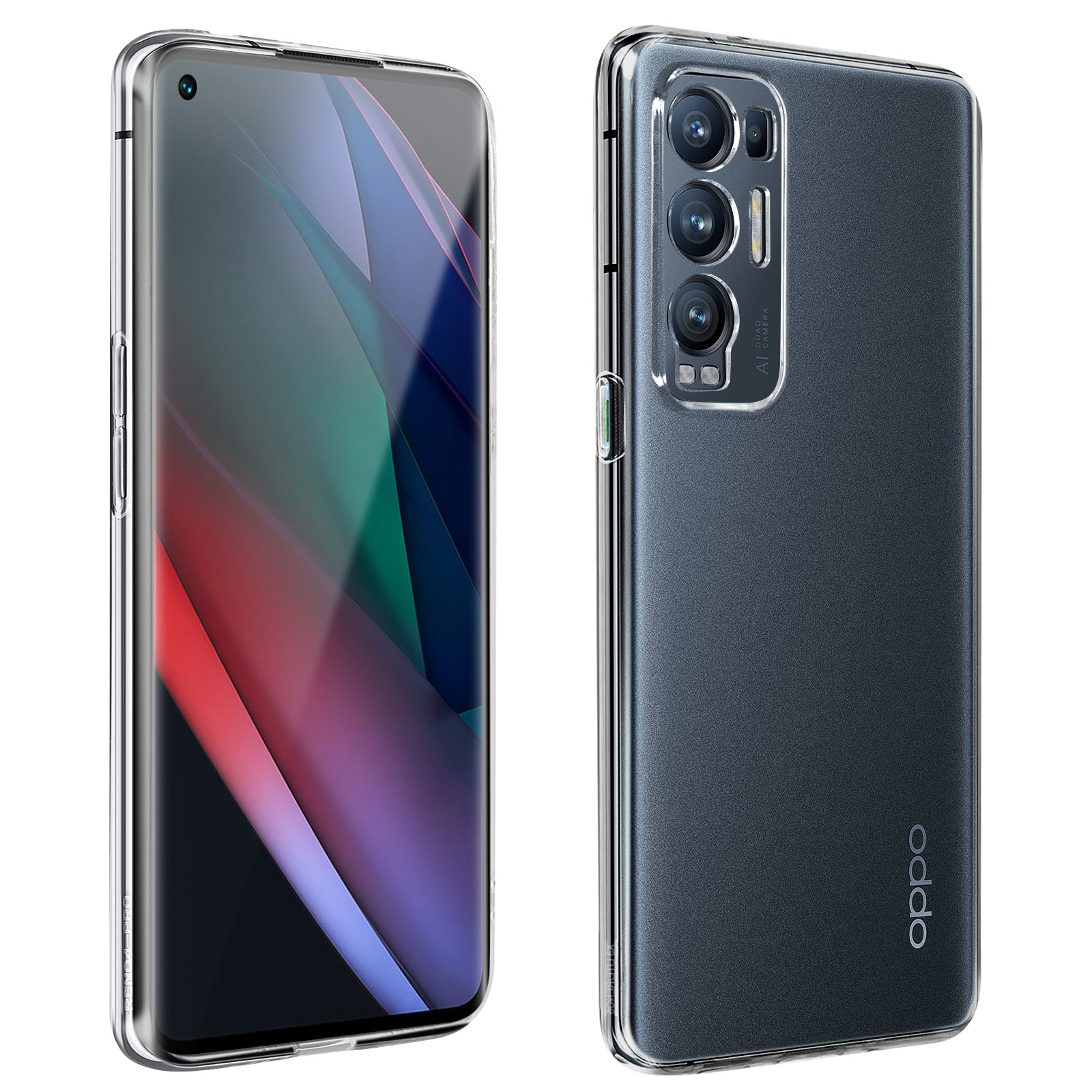 N NEWTOP Cover Compatibile con Oppo Find X3 Neo - Reno 5 Pro+, Custodia