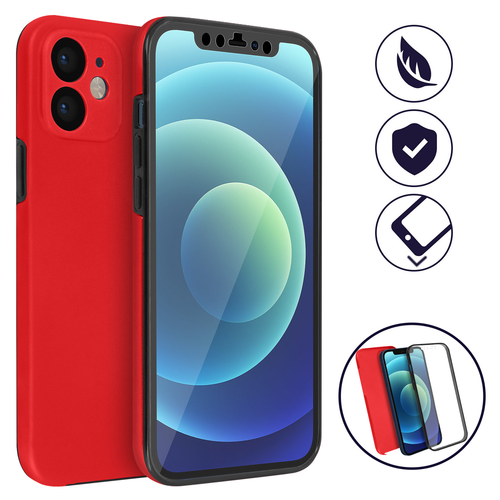Custodia In Similpelle Per IPhone 12 Mini: Stile Kevlar, Sottile E Protettiva