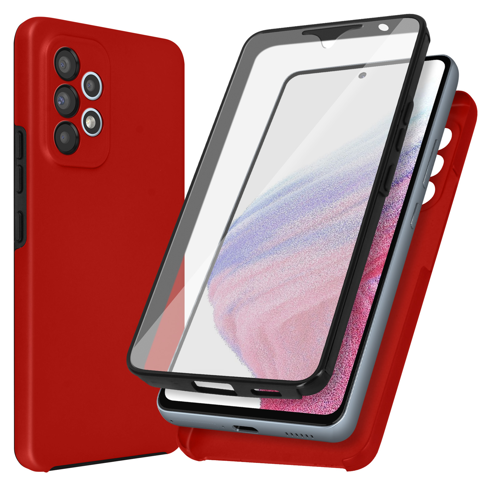 Cover Per Blackview A53/A53 PRO + 3 Pellicole Vetro Temperato - Custodia Morbida In TPU Trasparente Antiurto