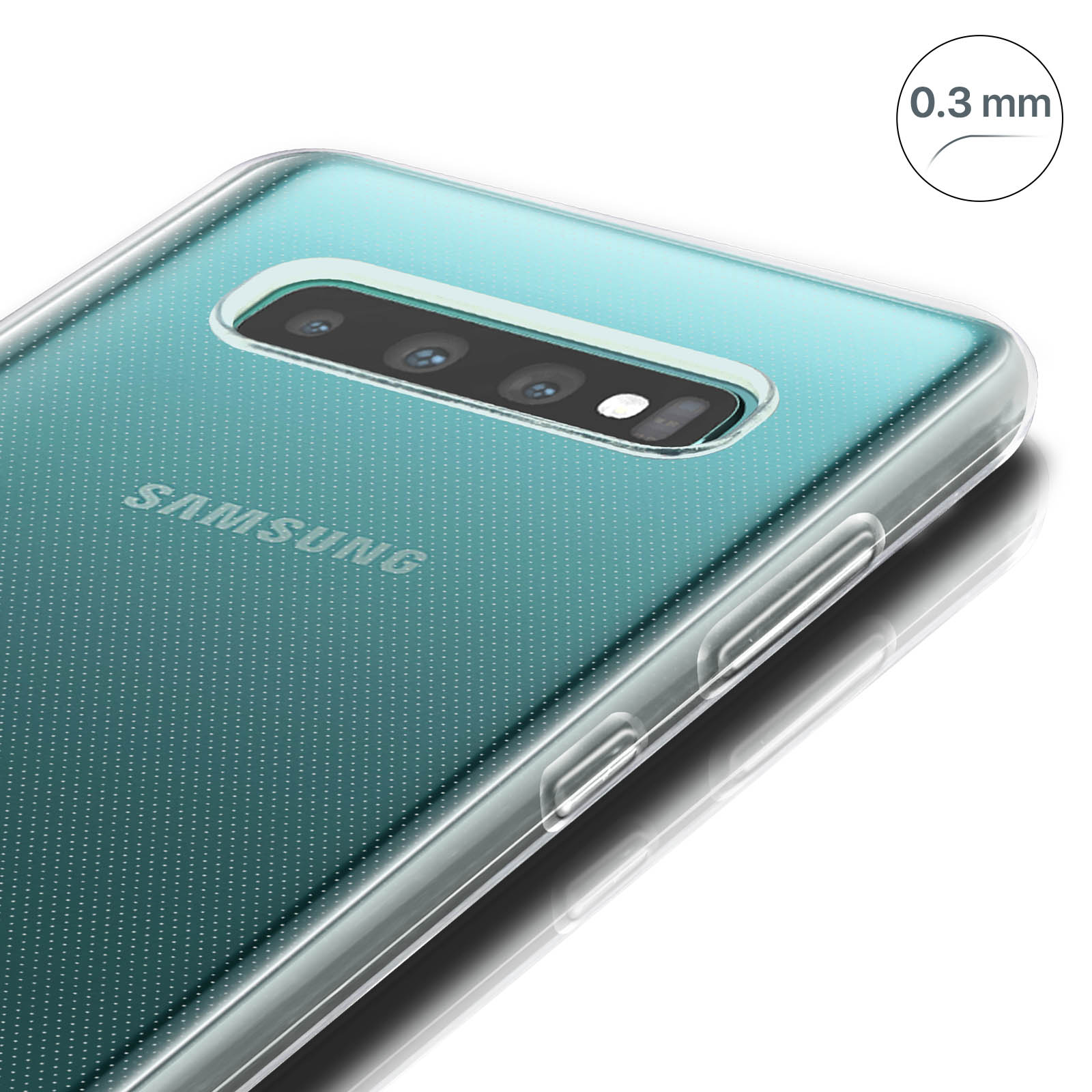 Custodia per Samsung Galaxy S10 Plus IN Silicone Cover Specchio Sottile