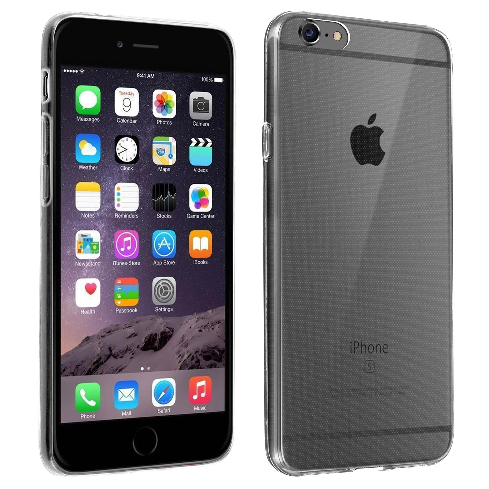 LANVY Bookstyle - Cover per iPhone 6 iPhone 6S con motivo albero, in pelle PU, con aletta di protezione, a portafoglio, in silicone TPU, per iPhone