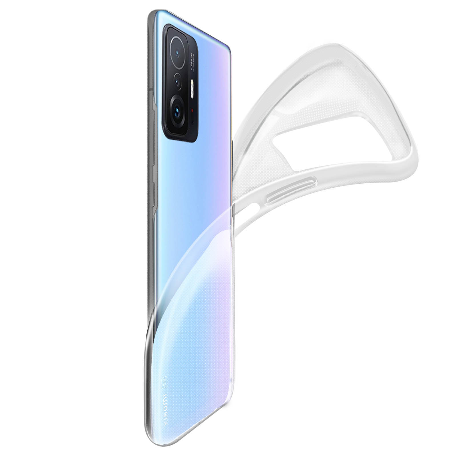 Cover Glitter Per Xiaomi 11T / 11T Pro – Custodia Ultra-sottile TPU Con Cornice Placcata E Adesivi Staccabili, Effetto Brillante