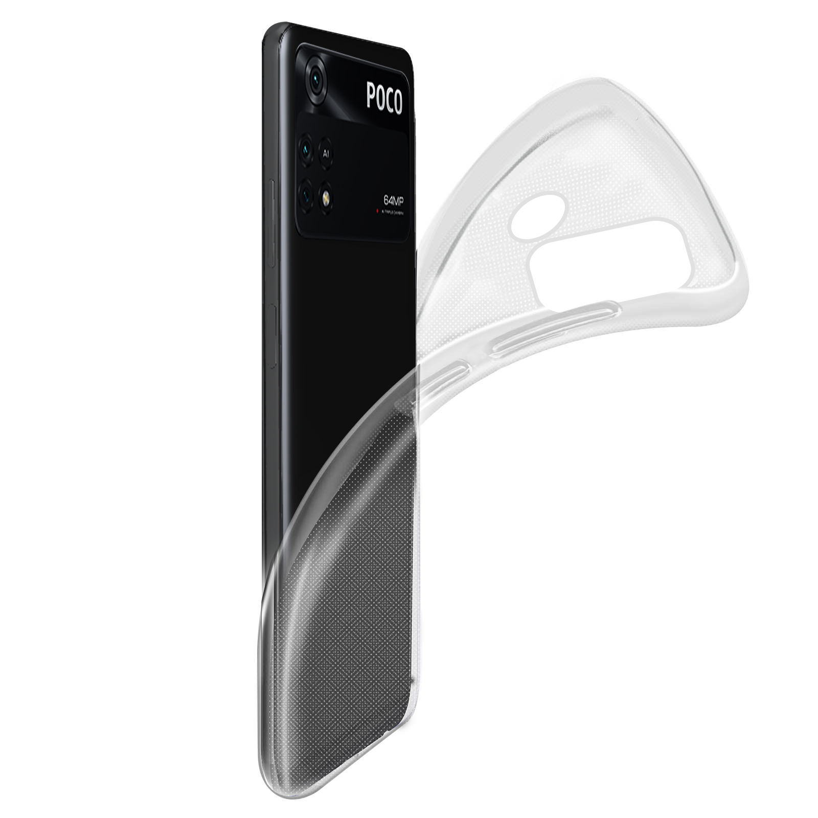 Captor Cover Trasparente per Xiaomi Poco X3/X3 Pro, Custodia TPU in