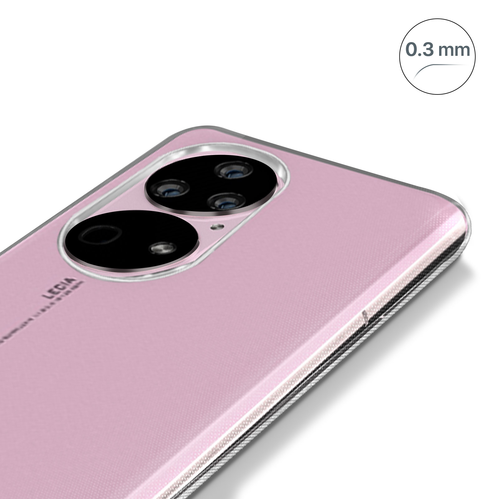 Custodia in silicone trasparente ultra sottile per Huawei P50