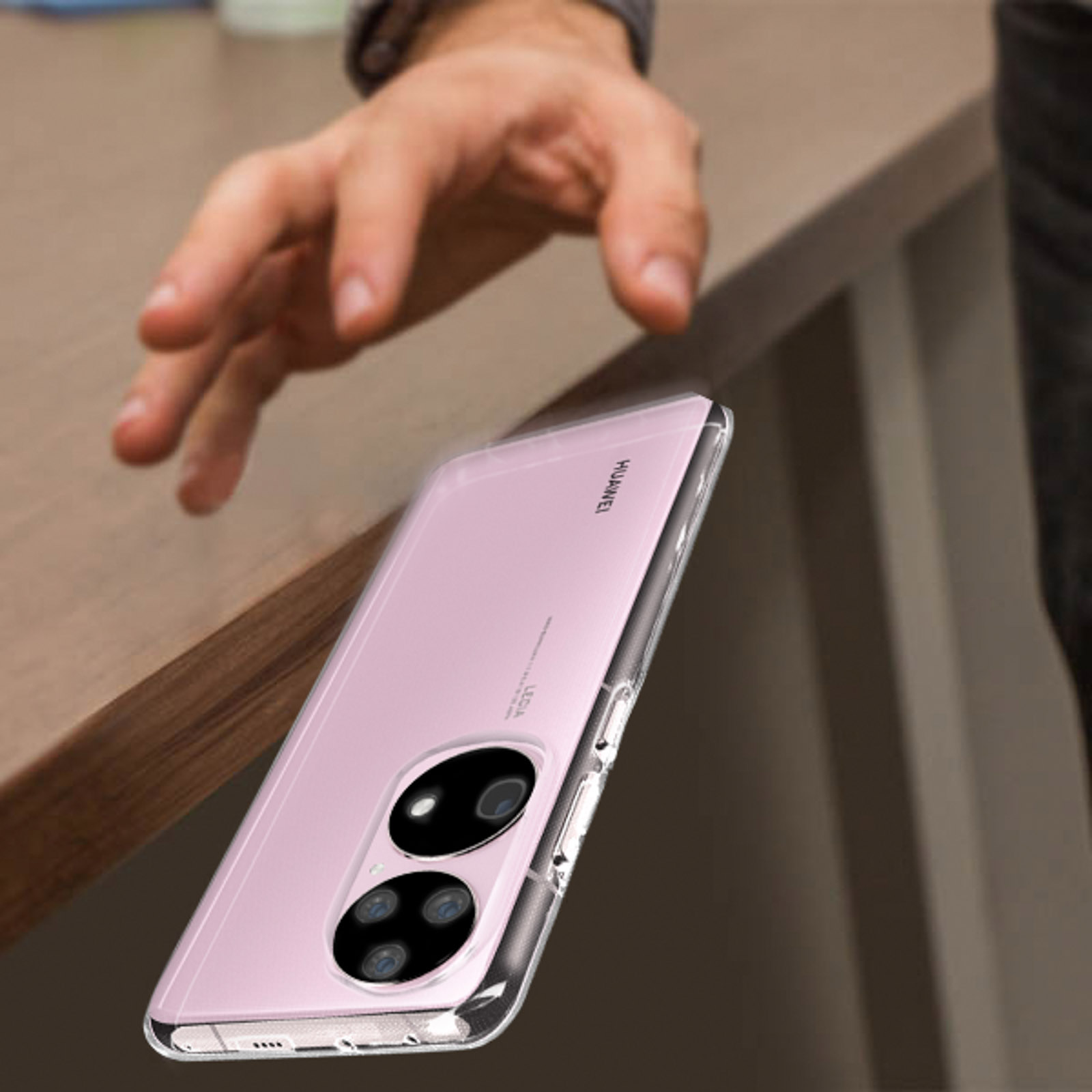 Cadorabo Hoesje Geschikt Voor Huawei P50 PRO In VOLLEDIG TRANSPARANT Beschermhoes Gemaakt Van Flexibel Tpu Silicone