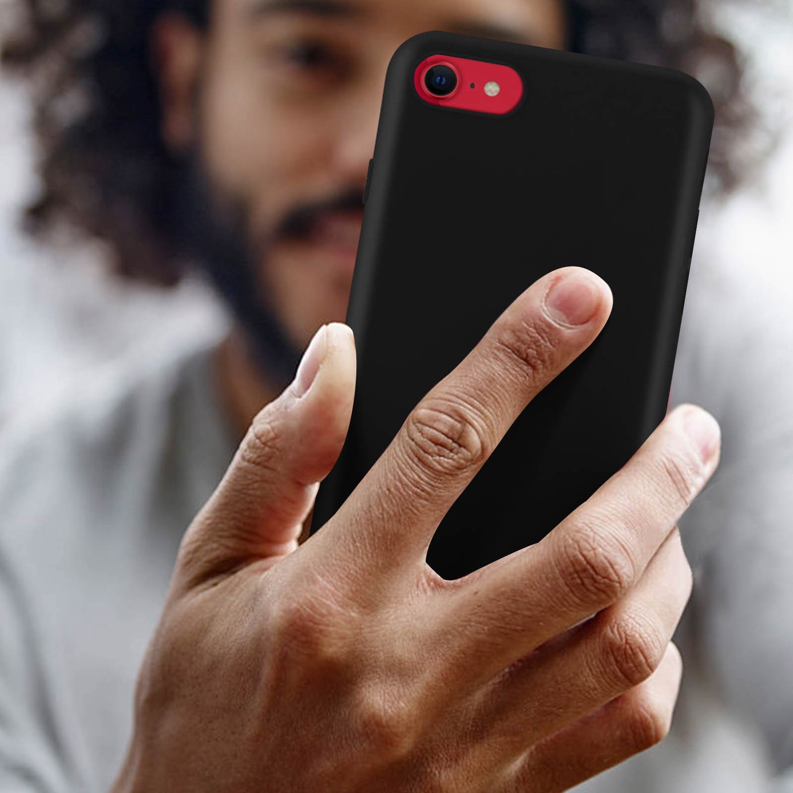 Custodia In Silicone Liquido Per IPhone SE (2020/2022), 8 E 7 - Morbida E Setosa (Anti-Impronte)