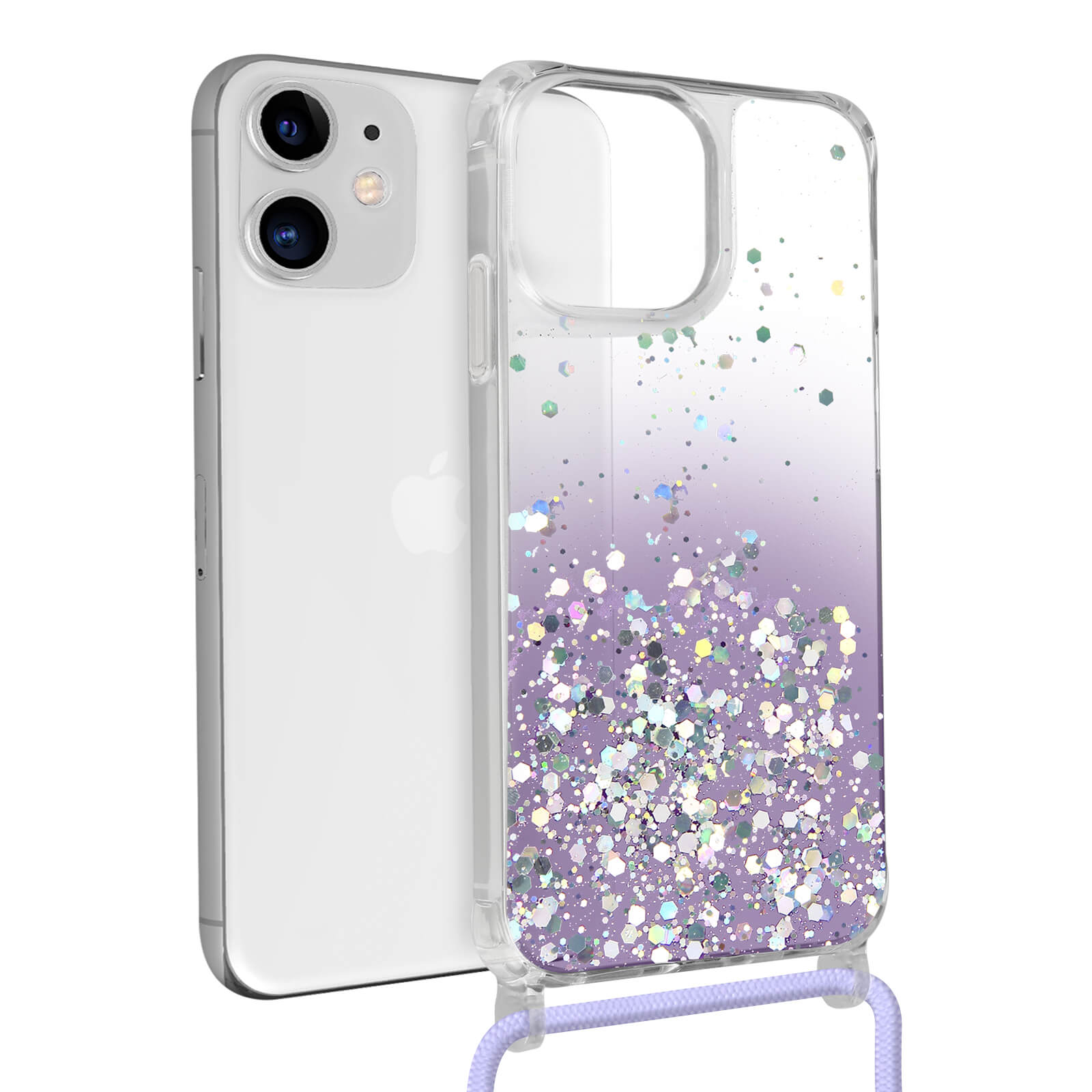 Glitzer-Handyhülle Für IPhone 11 – Mit Strass, Aluminium-Rahmen & Kratzfester Rückseite In Silber, Inkl. Stylus-Stift