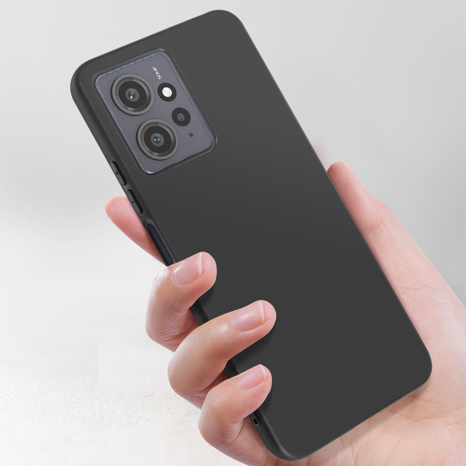 TAUYN Custodia In Silicone Per Xiaomi Redmi Note 12 4G - Ultra Sottile Antiurto Nero