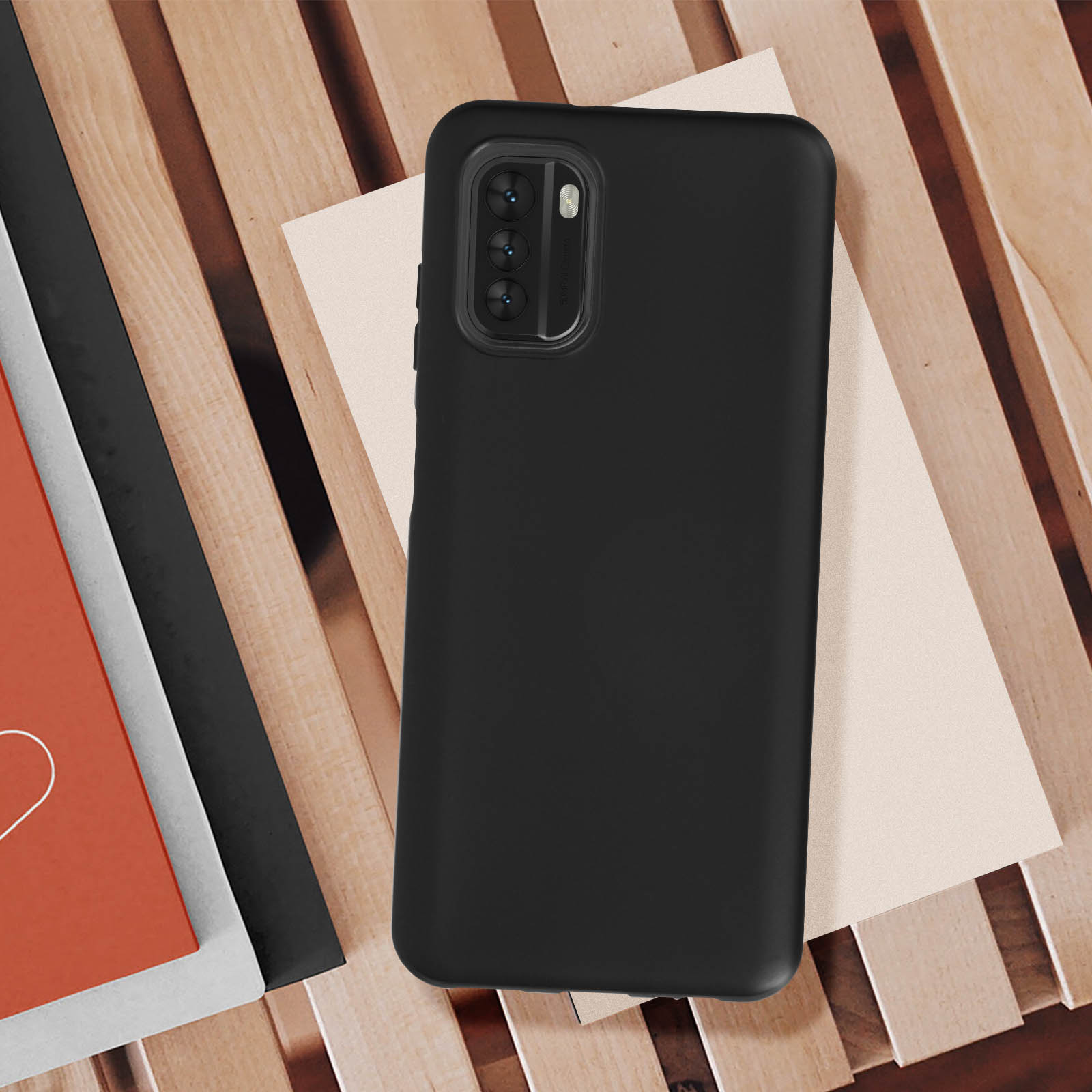 CXKJ Custodia per Nokia G60 (6.58 Pollice) + Pellicola Vetro Temperato,Nero Cover Morbido Silicone Custodie TPU Cover,per G60 Antiurto Case - A4