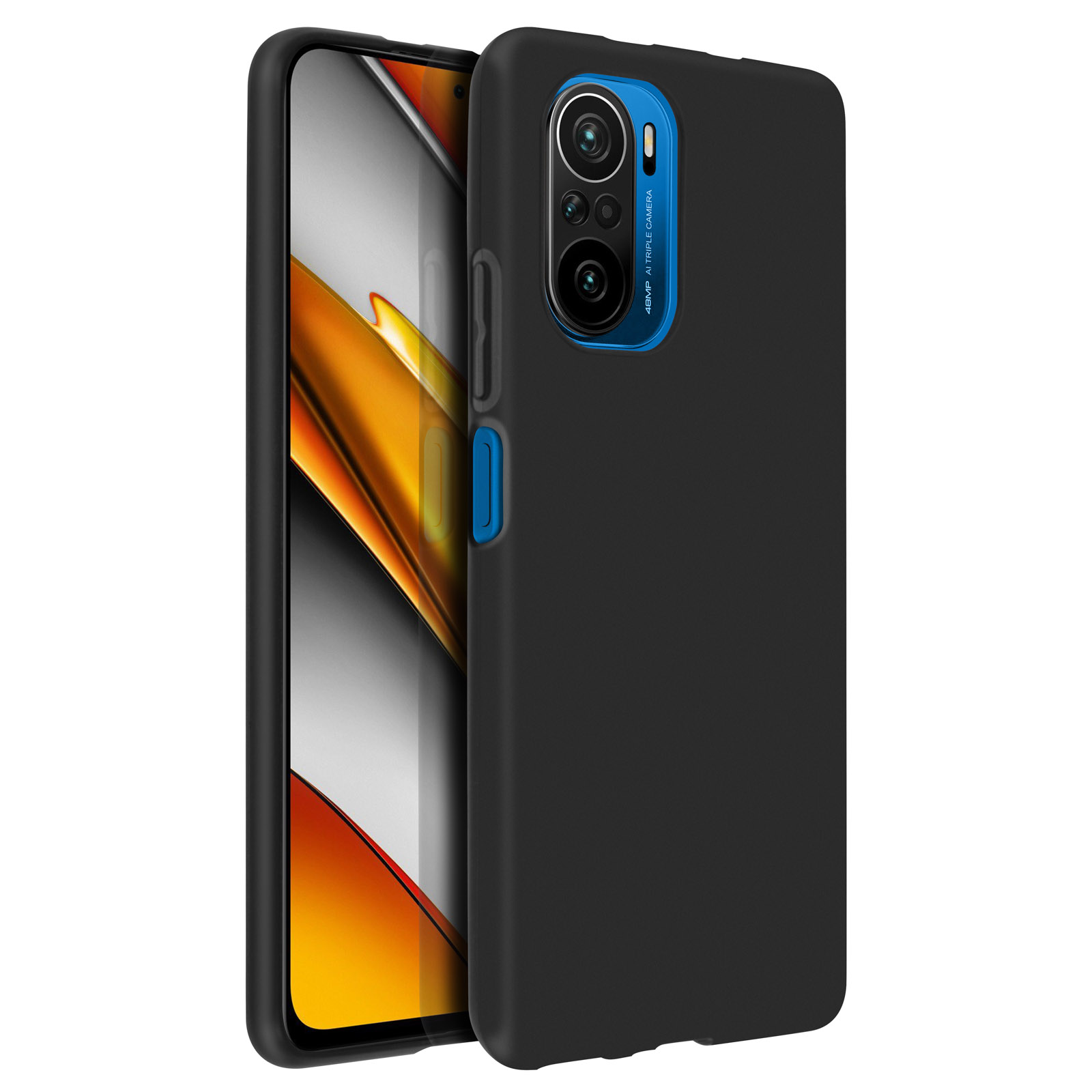 Custodia Protettiva In TPU Morbido Per Xiaomi Poco F3 / Mi 11i 5G – Anti-Urto E Antigraffio, Sottile, Colore Nero