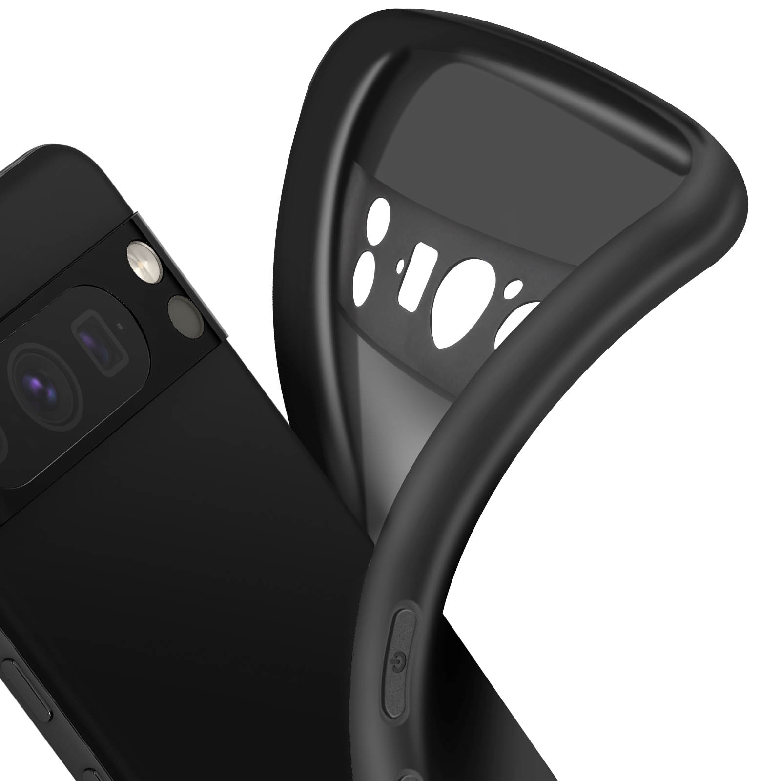 Cover Per Google Pixel 8 Pro - Custodia Con Anello Girevole 360° E Supporto Magnetico - Traslucida Verde Scuro - Anti-impronta - 2