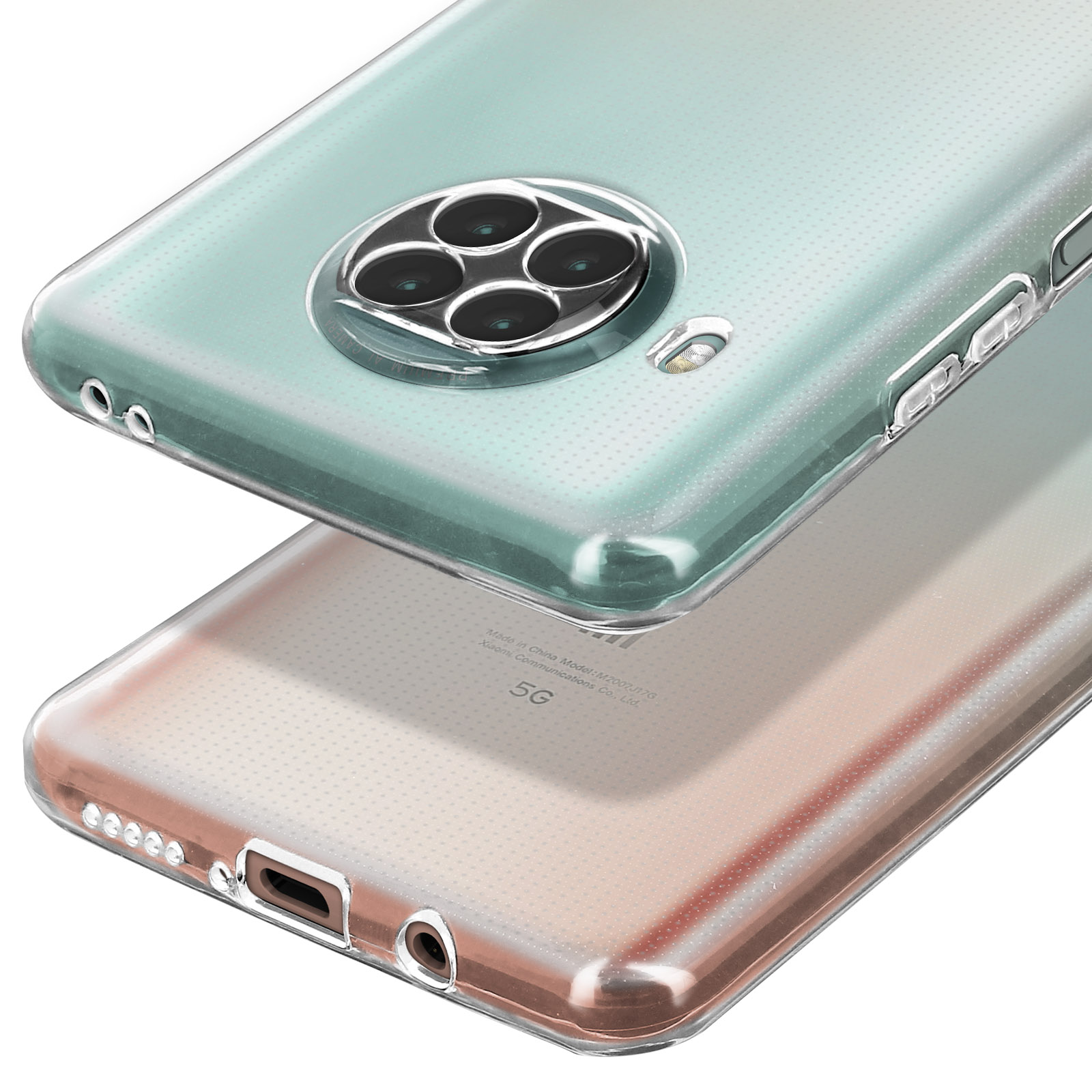 Housse Silicone Gel TPU Transparente Pour Xiaomi Mi 10T Lite - Modèle TMS57544, Flexible, Neuf