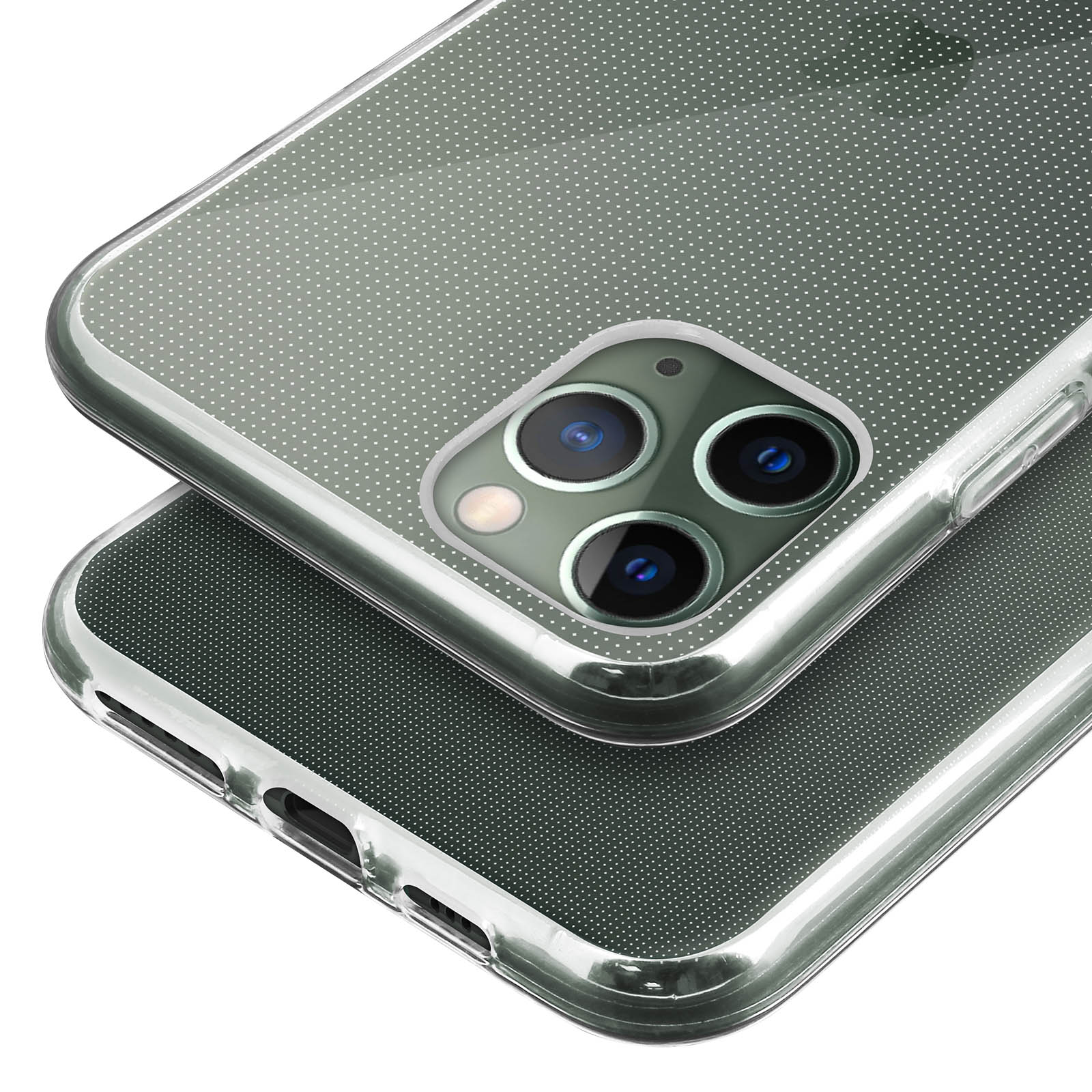 Whioltl Cover per iPhone 11, Trasparente 4 in 1 Custodia per iPhone 11