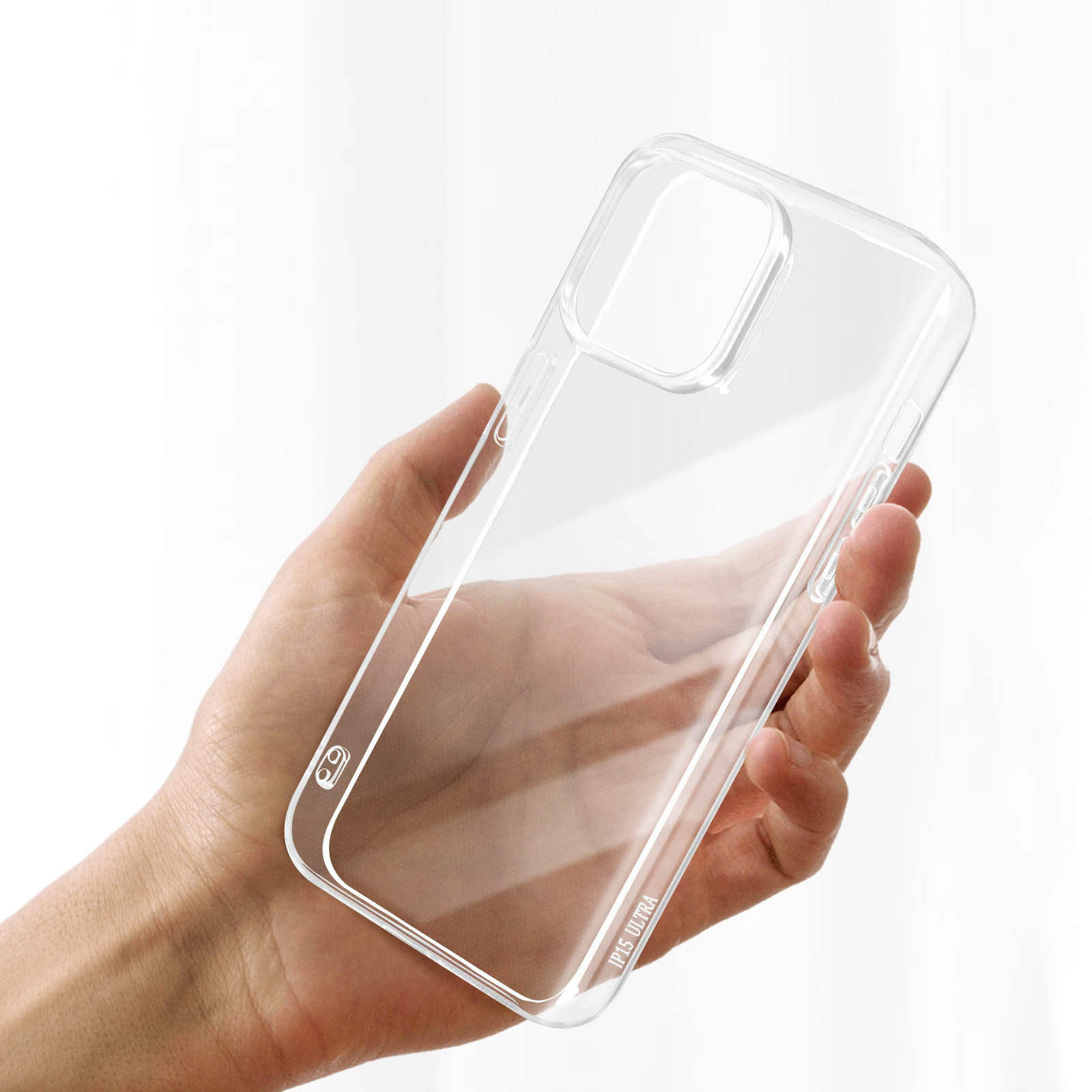 iPhone 15 Pro Max Custodia Silicone Trasparente Rinforzato