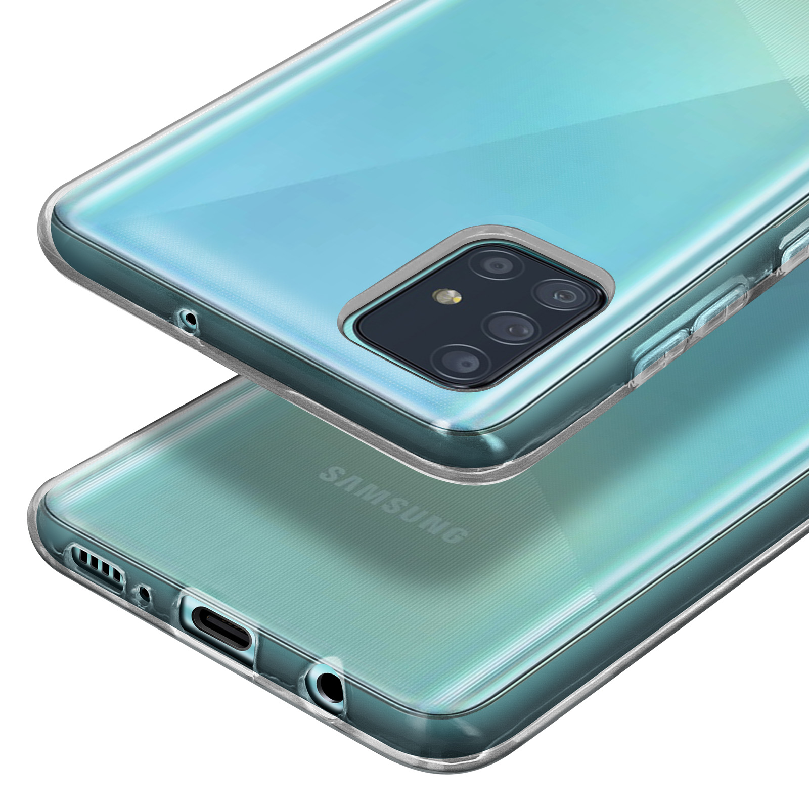 COVER CUSTODIA + PELLICOLA VETRO TEMPERATO PER Samsung Galaxy A51