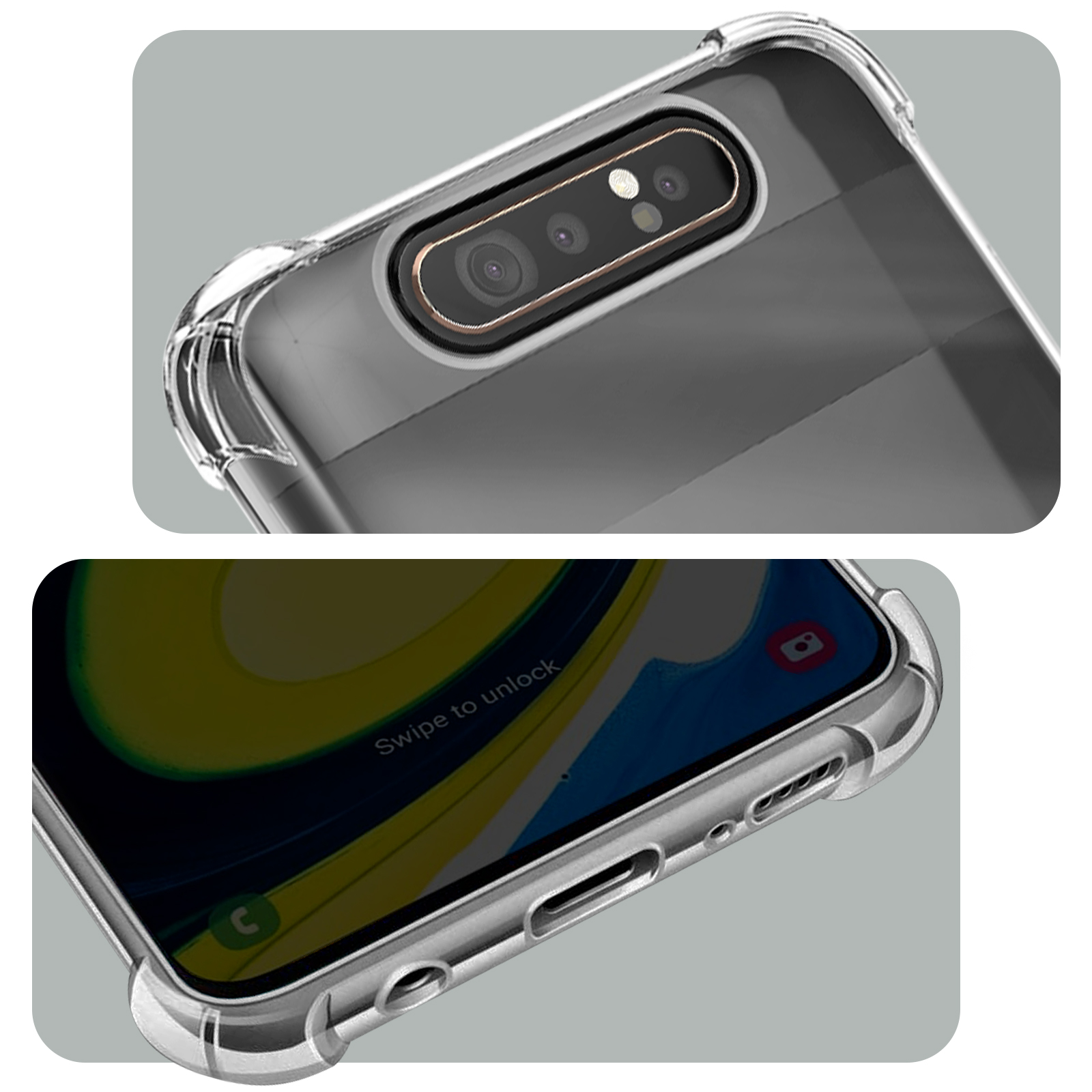 Custodia + Vetro Temperato Per Blackview A80 – Cover Trasparente Anti-giallo In TPU. Protezione Completa!