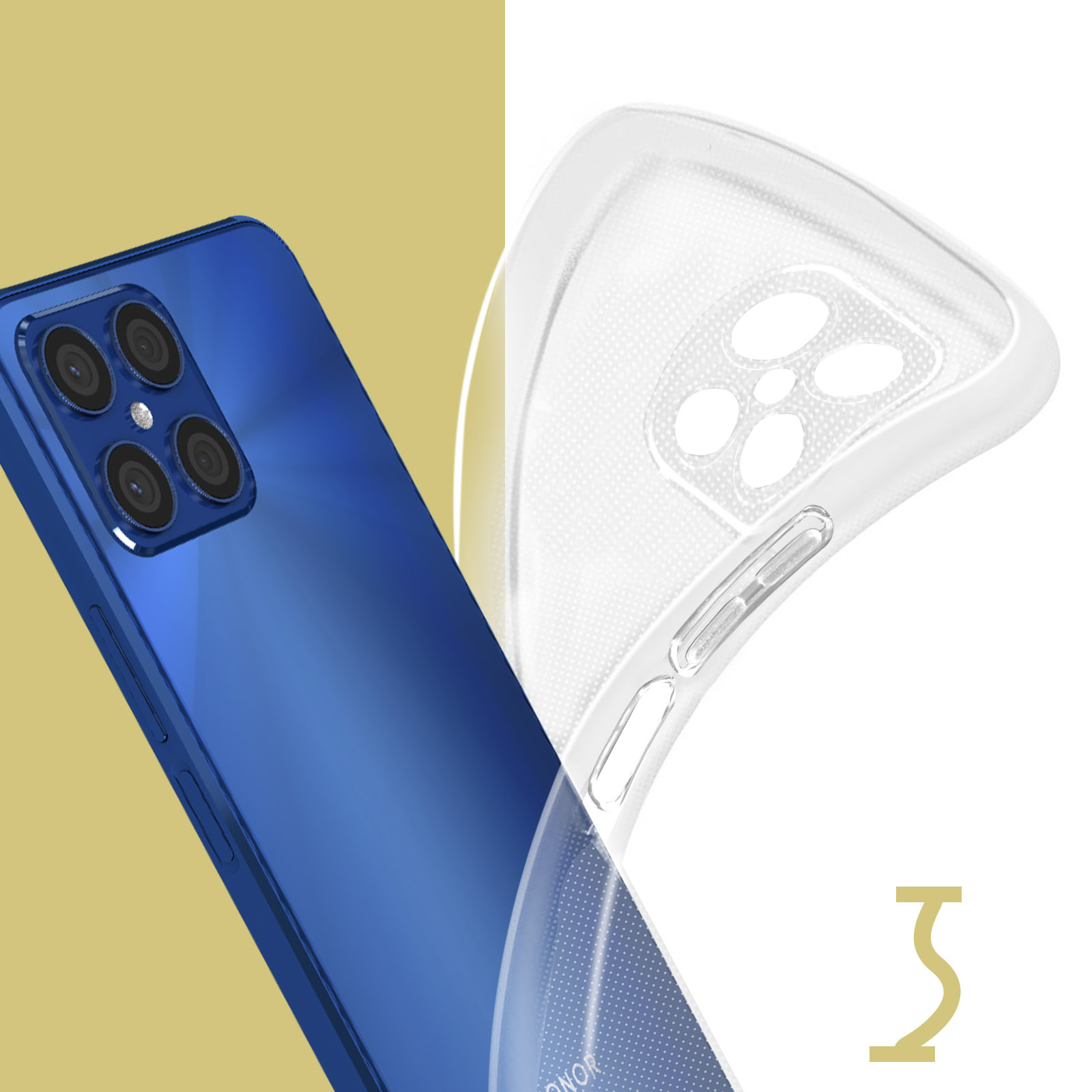 MHtech Custodia Silicone TPU Per Huawei Honor X8 – Ultra Sottile, Opaca, Antigraffio E Antiscivolo