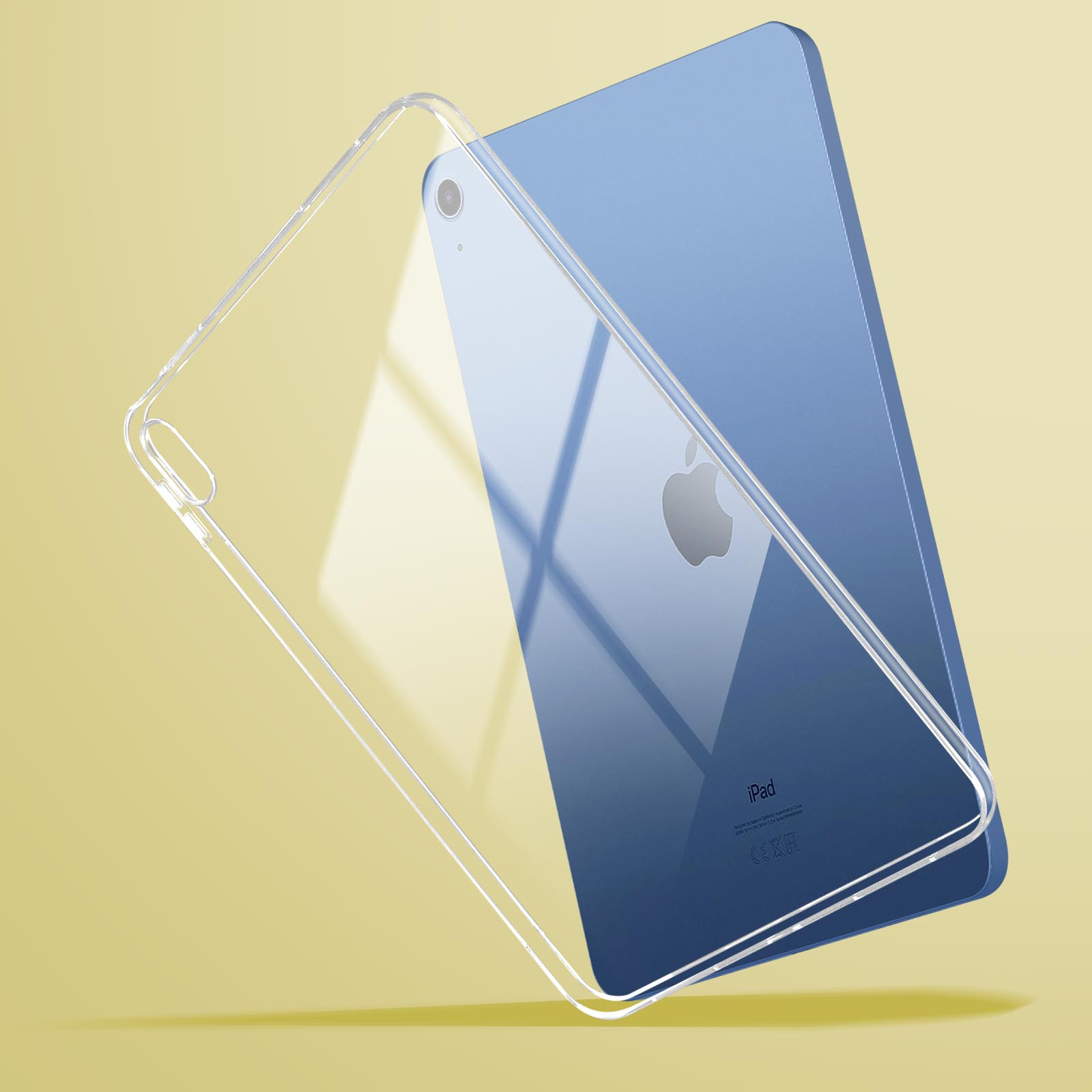 Custodia In Gel TPU Trasparente REY Per IPad Air 1 E IPad 5, Ultra Sottile 0,33 Mm, Morbida - 3