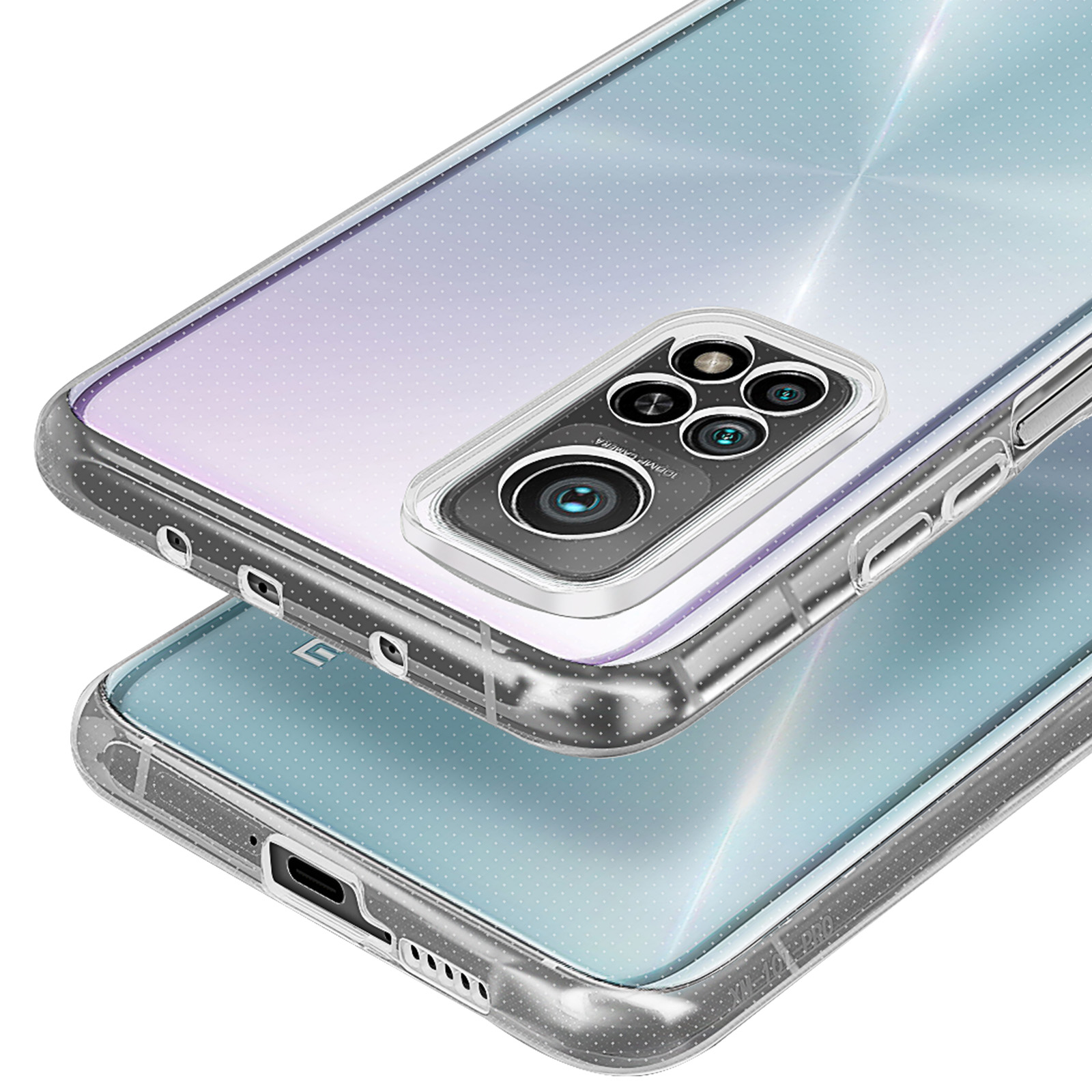 NO BRAND - Cover Per Xiaomi Mi 10 Lite Gel Tpu Trasparente Ct Mi 10lite Gel T