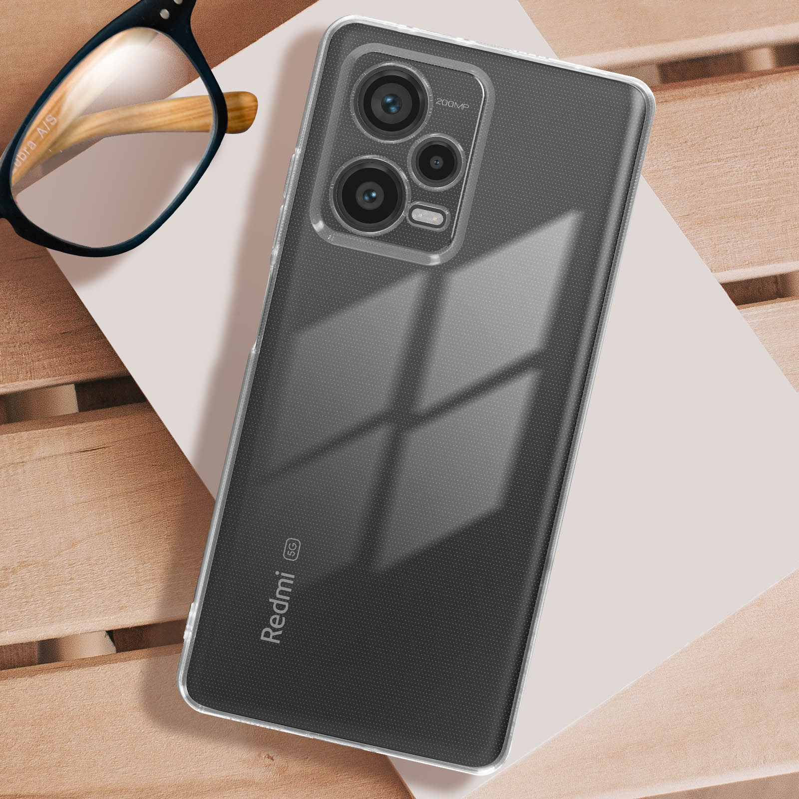 Cover Morbida Per Xiaomi Redmi Note 12 Pro 5G - Silicone Trasparente Con Disegno Ciliegia Fiore - 4