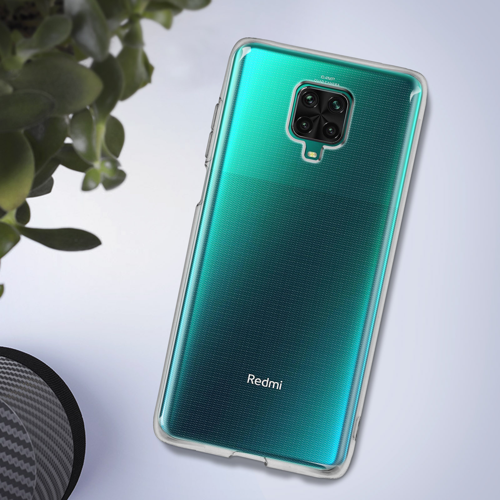 ivoler Coque pour Xiaomi Redmi Note 9S / 9 Pro, Ultra Transparent Étui de Protection en Silicone Antichoc avec Coins Renforcés, Clair Mince Souple TPU Bumper Housse