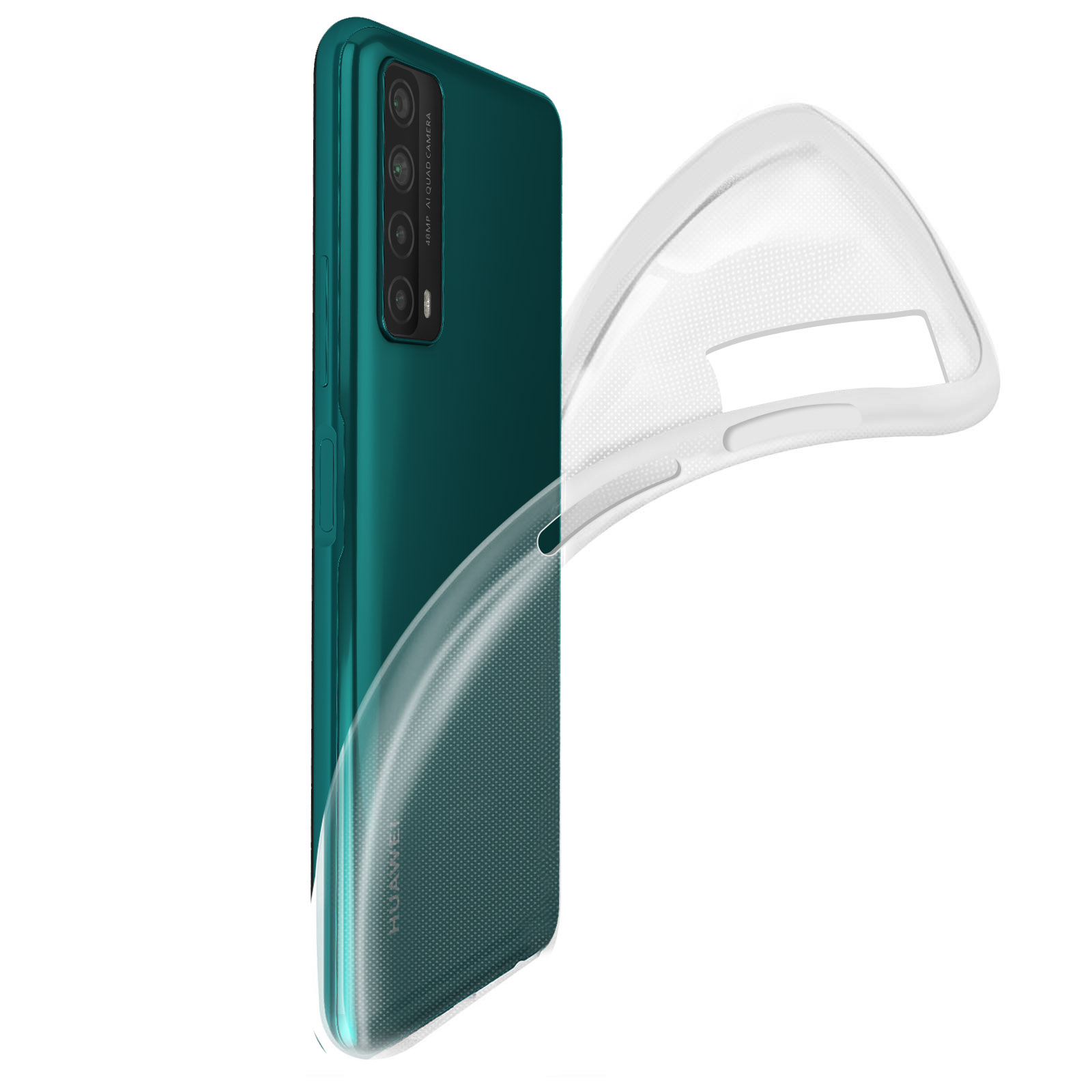 AICEK Cover Huawei P Smart, Silicone Case Trasparente Sottile Custodia per Huawei P Smart (5,65 Pollici