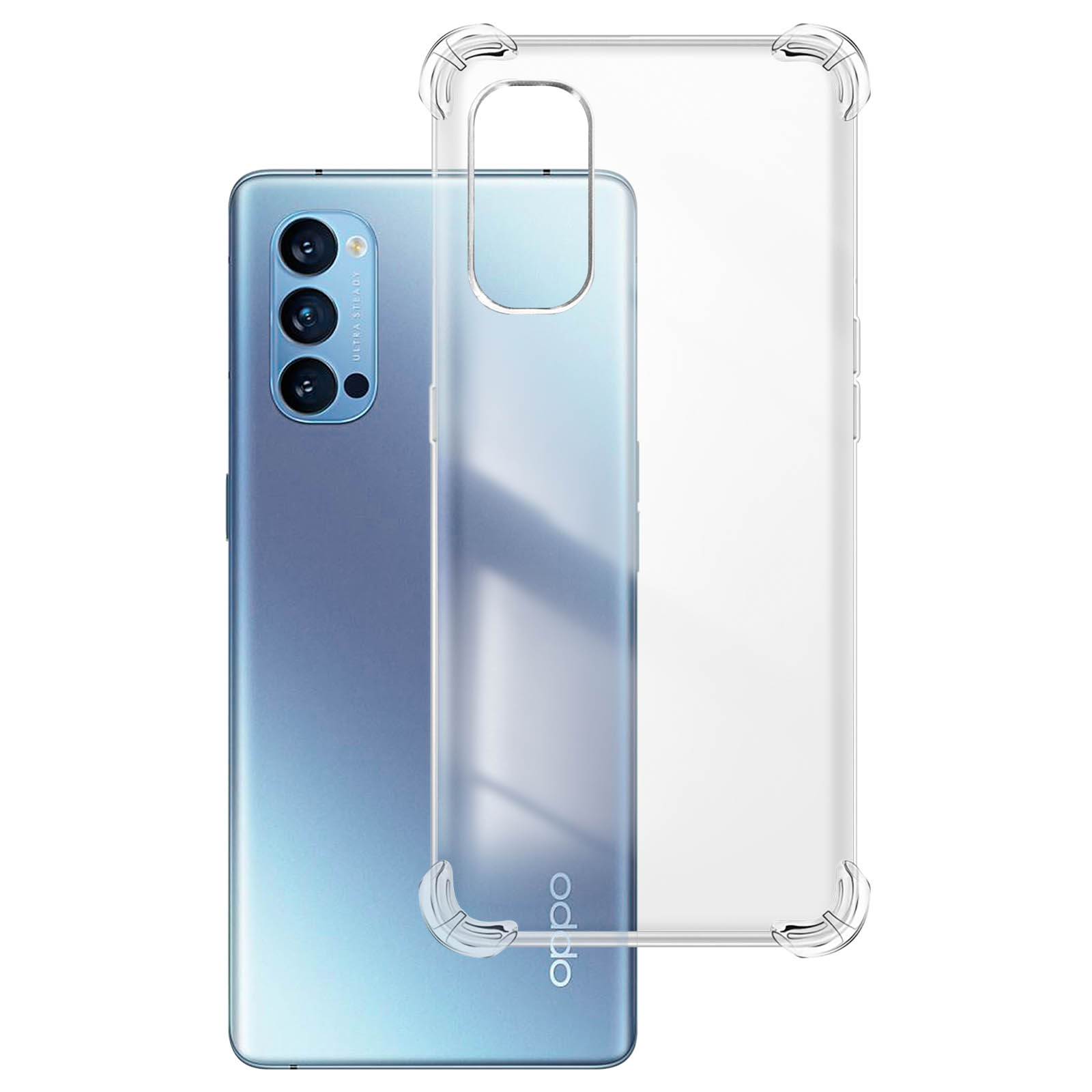 Custodia trasparente premium anti-shock per Honor X7
