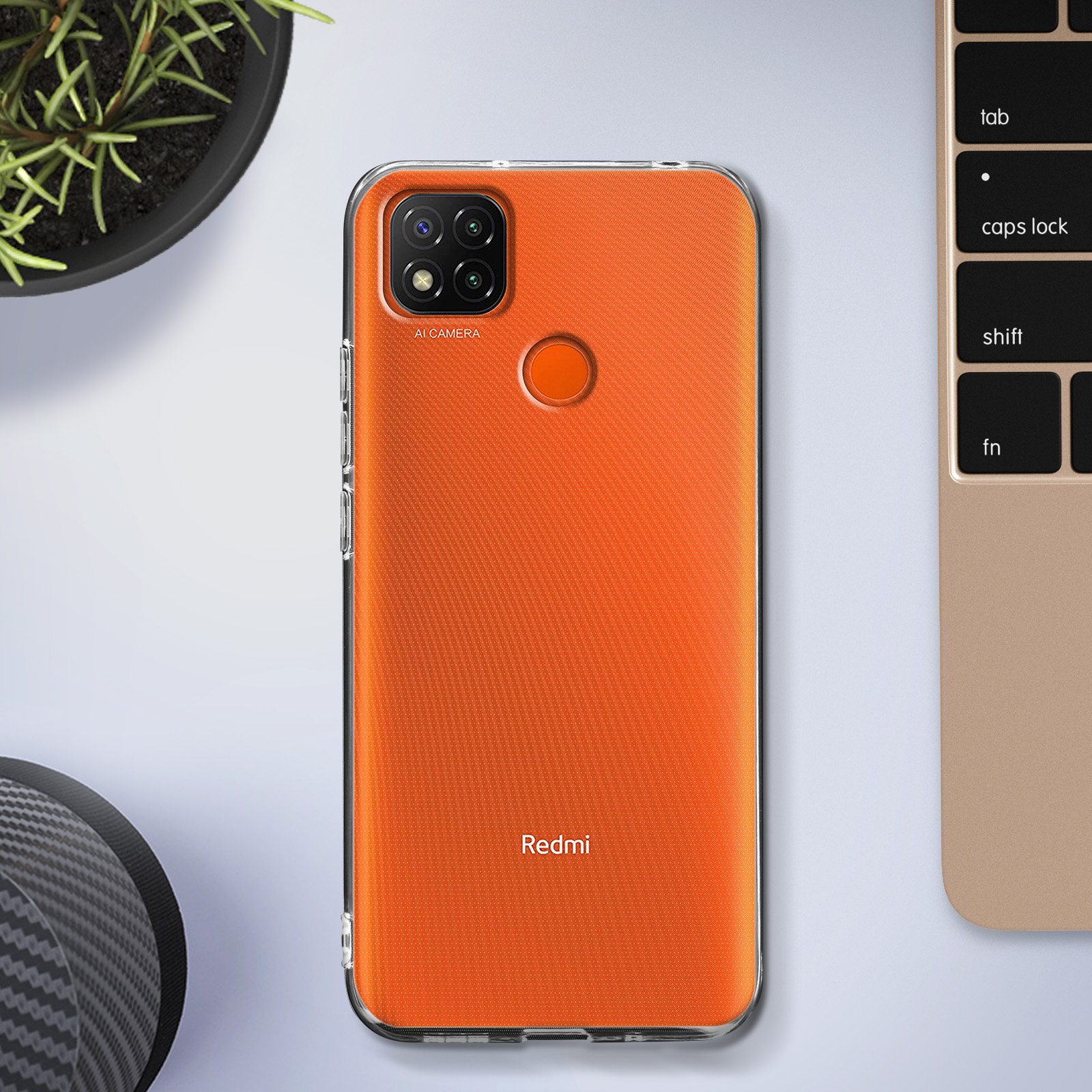 Cover Per Xiaomi Redmi 9C/10A/9 Activ | Trasparente Con Design Girasole | Custodia TPU Morbida - 2