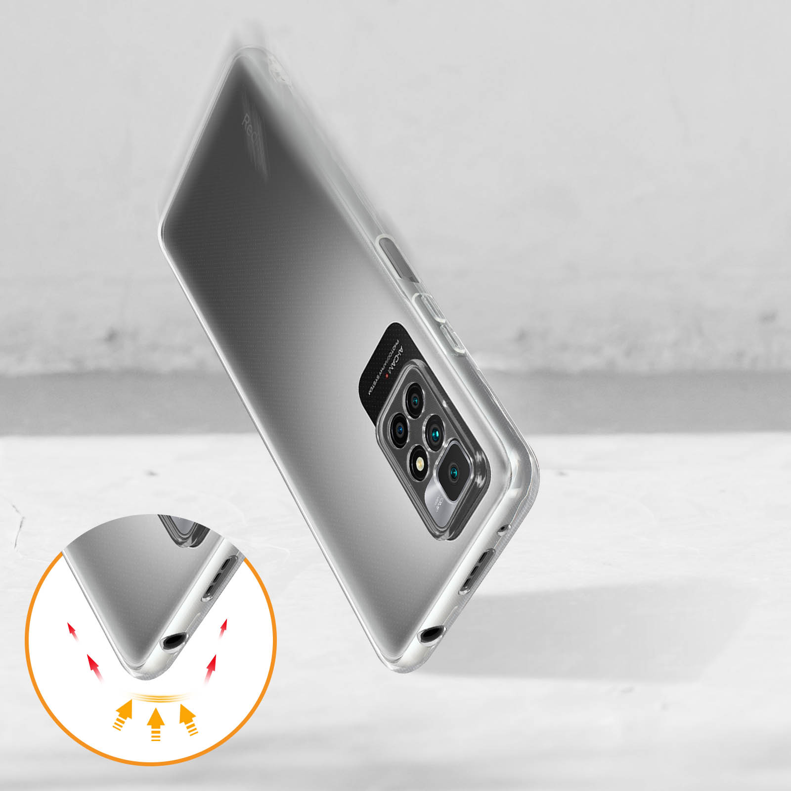 Cover in Gel TPU Trasparente per XIAOMI REDMI Pad 10,61, Ultra Sottile 0,33 mm, Morbido Flessibile, Custodia Silicone