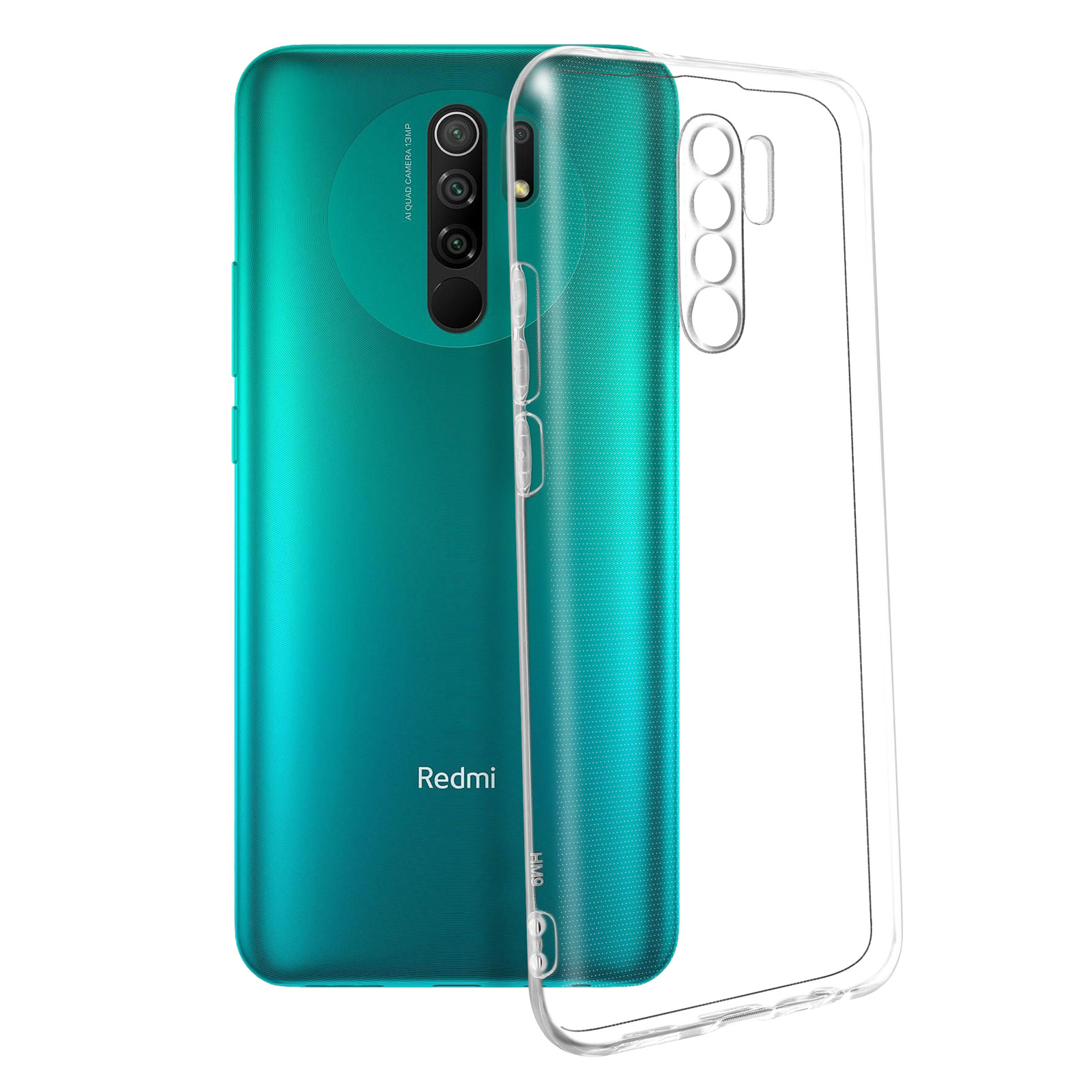 Coque Xiaomi Redmi 9C Avec Cordon - TPU Transparent, Protection + Cordon