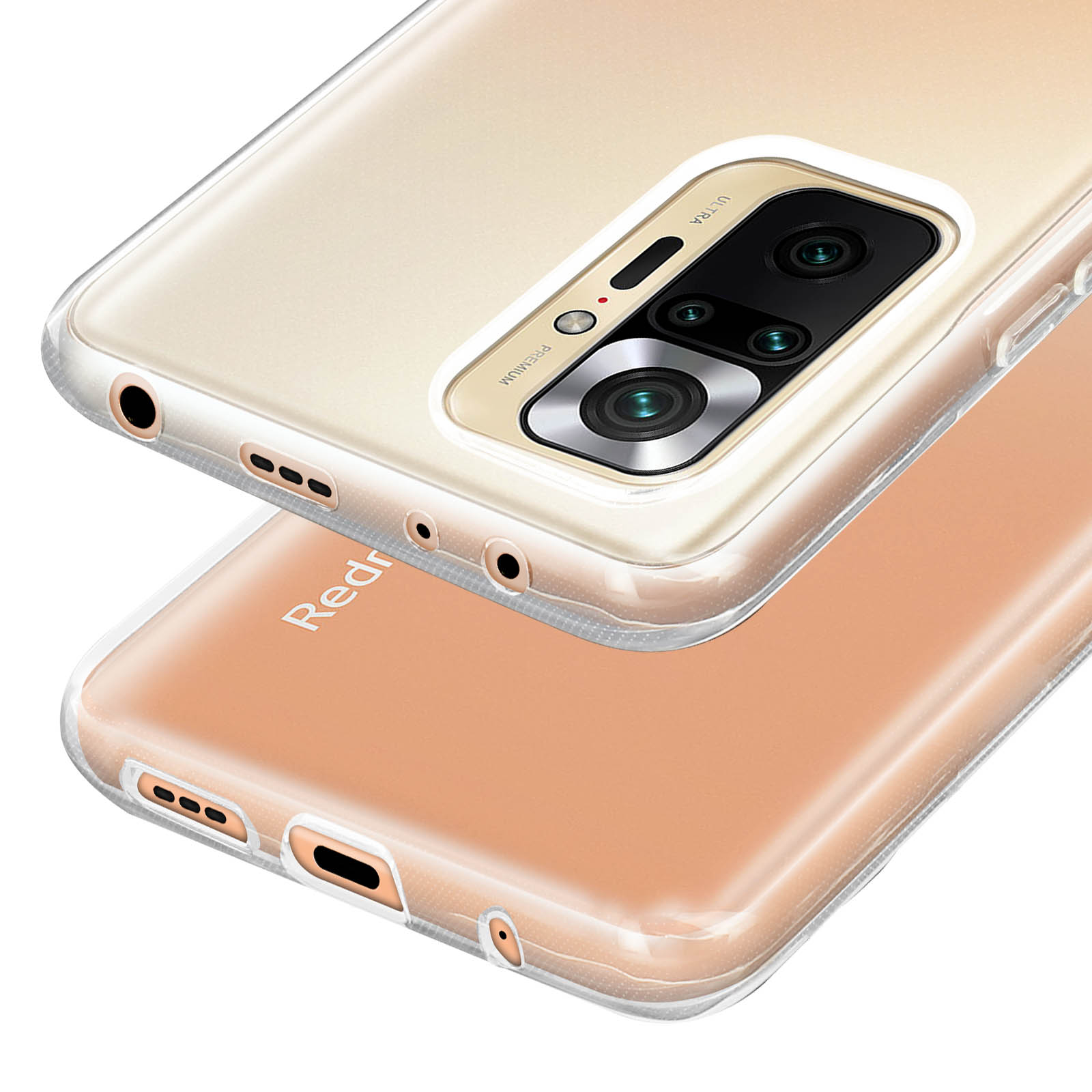 Mixroom - Cover Custodia Back case In TPU Silicone Morbida Per Xiaomi Redmi Note 10 PRO 4G Fantasia Cuore + love N798