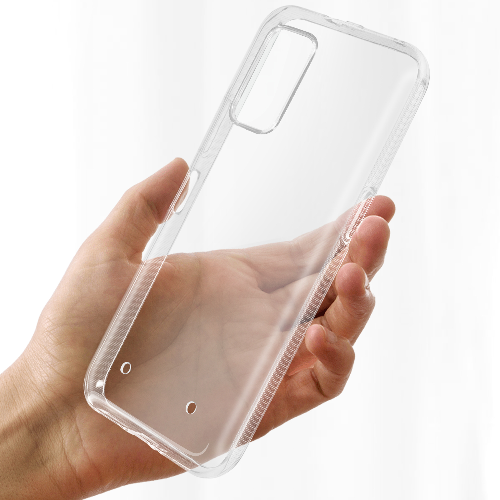 Imak Nokia X20 - Cover in silicone con pellicola trasparente (Nokia X20