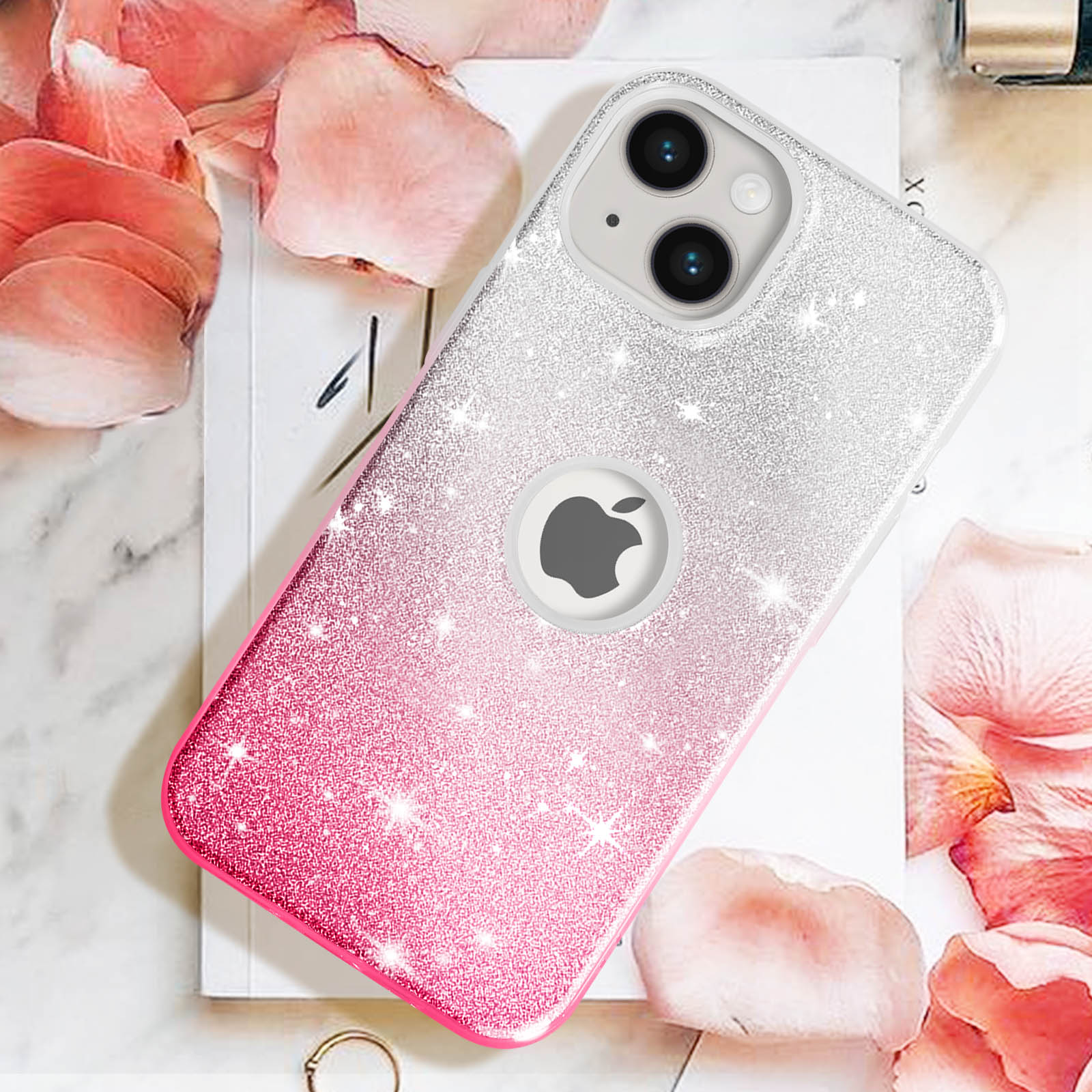 2 Coques Paillettes Pour IPhone X - Style Victoria's Secret, Couleur Aléatoire, Neuves