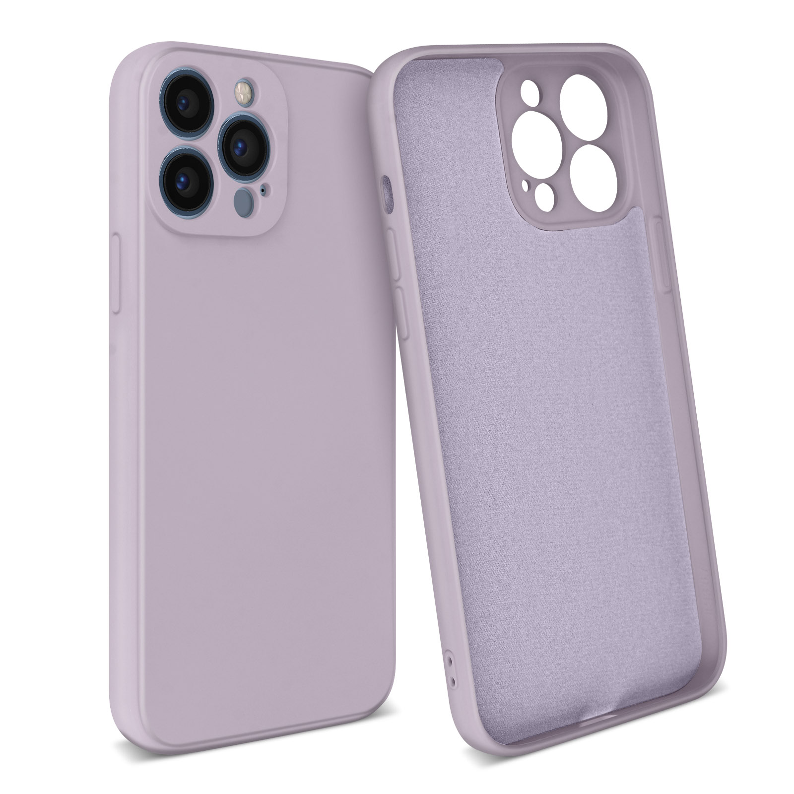 WXX Custodia In Silicone Opaco Per IPhone 13 – Sottile, Con Microfibra, Supporto MagSafe, Colore Lilla