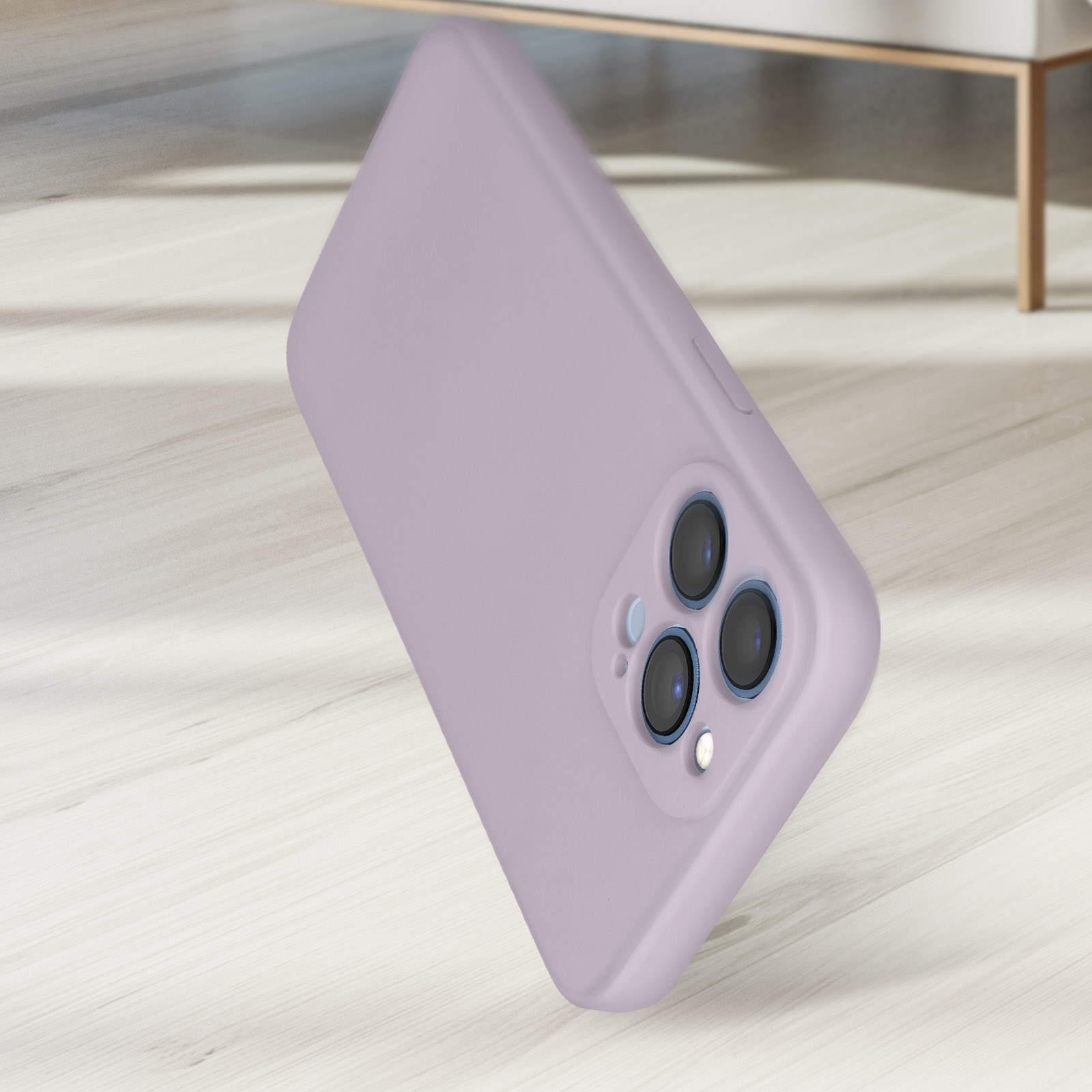 Custodia Per IPhone 13 Pro Max, Morbida TPU Sfumato Viola/blu, Ultra Sottile Antigraffio E Antishock, Cover 6.7 Pollici