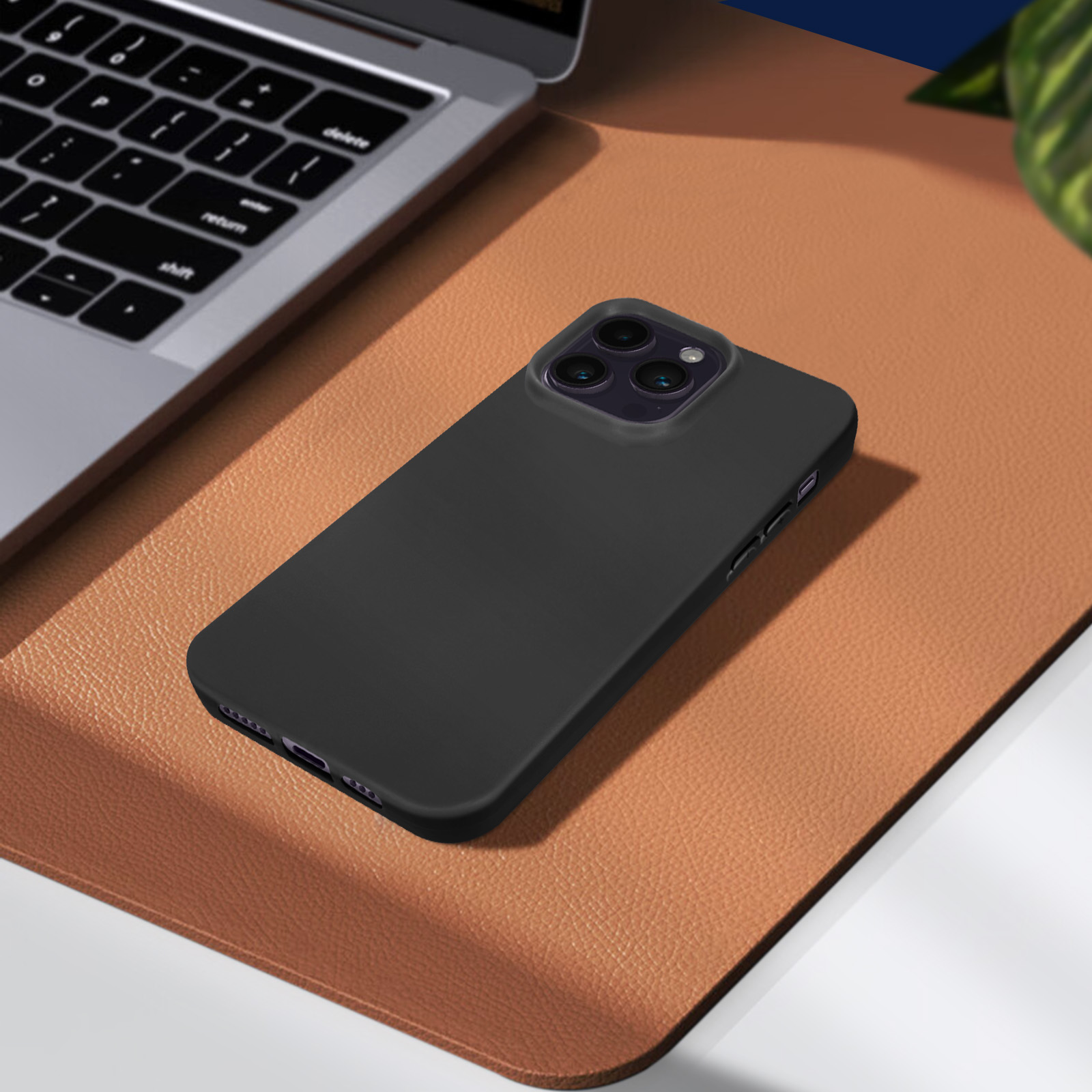 Poetic Neon Serie Cover Compatibile con iPhone 14 Plus 6,7 Pollici, resistente, leggera, sottile, antiurto, protettiva contro le cadute, Nero