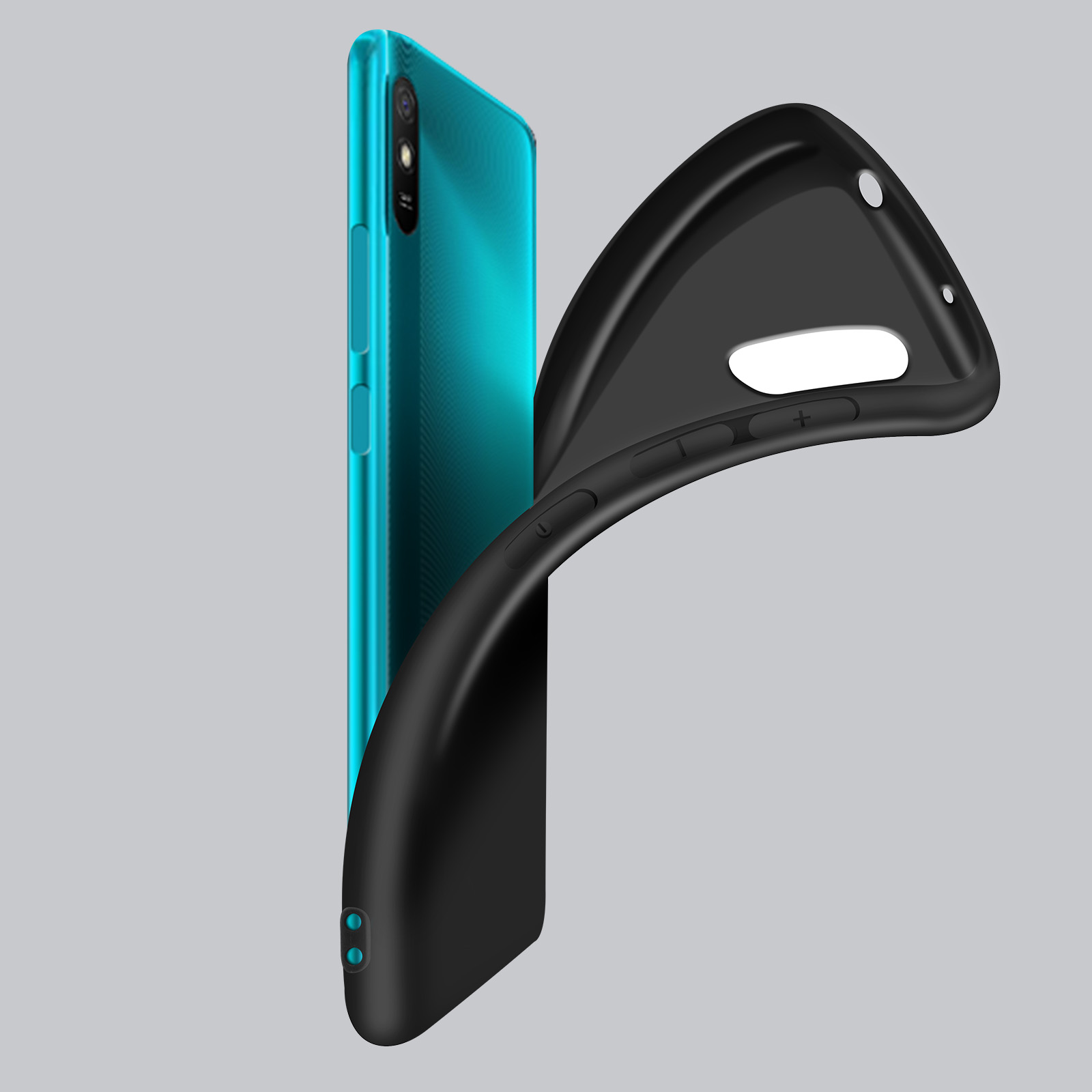 Coque De Protection Intégrale 360° Pour Xiaomi Redmi 9A - Avant Gel + Arrière Rigide, Transparente