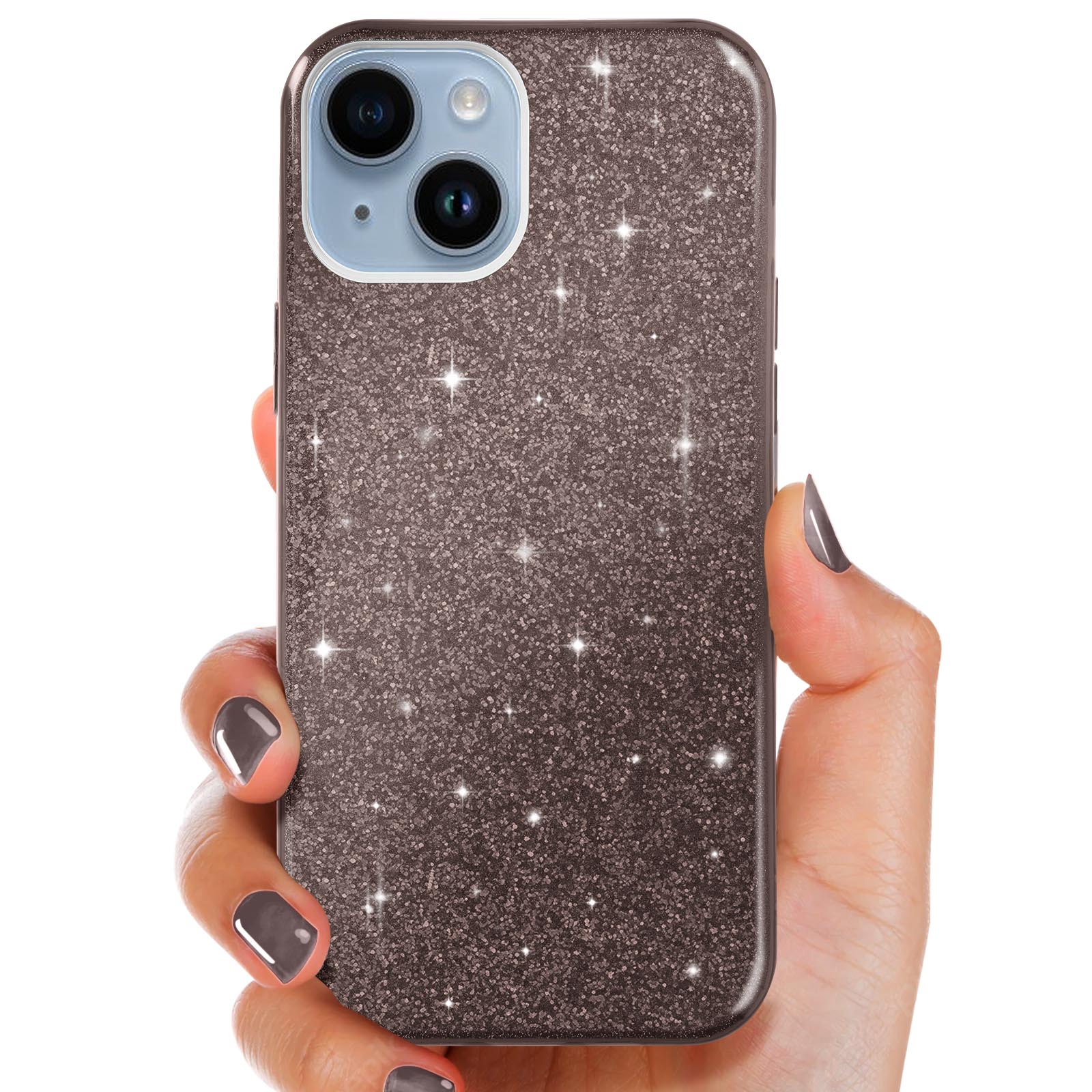 Coque Gel Transparente Paillettes Pour IPhone 6 Plus - NOVAGO - Neuf