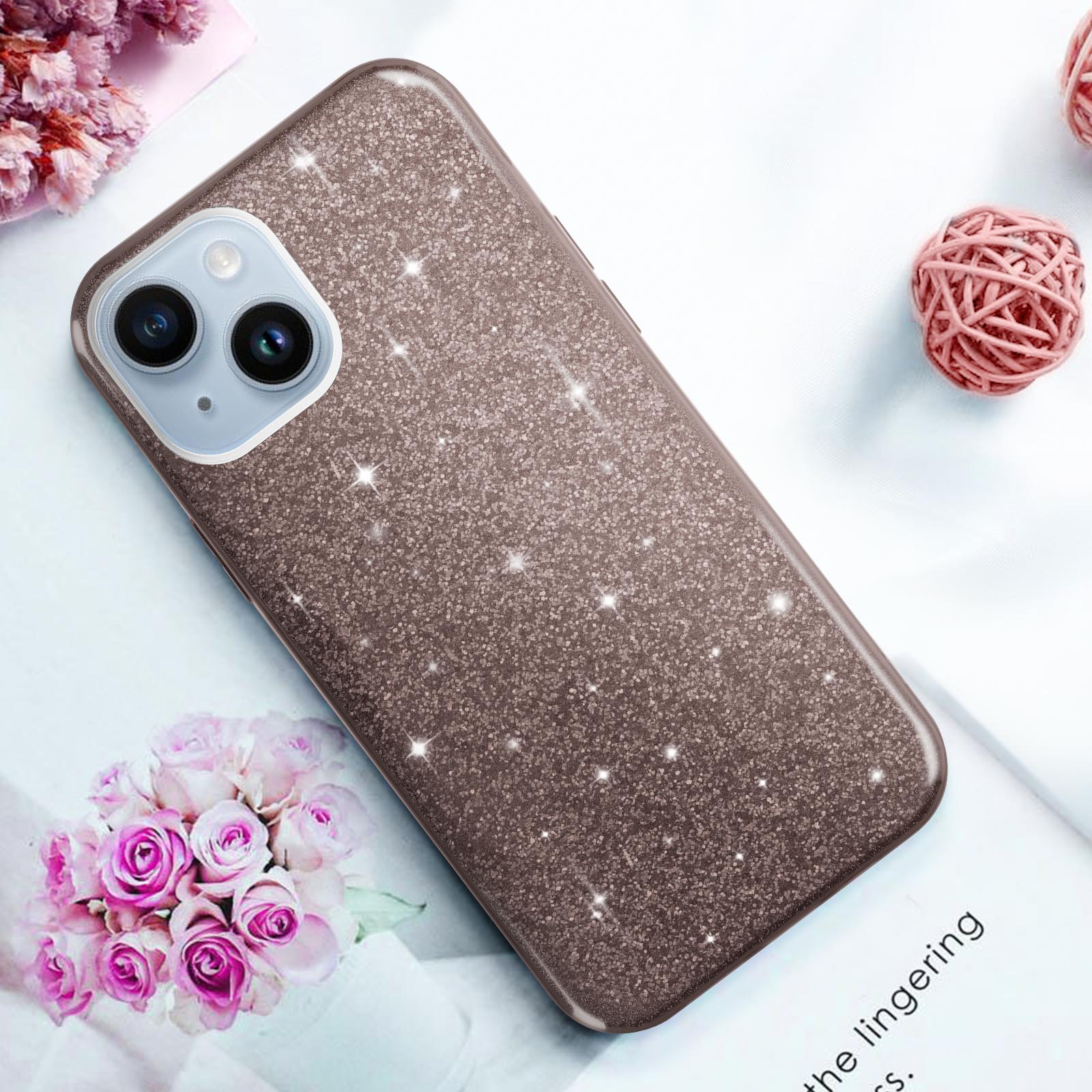 Coque Paillettes NALIA Pour IPhone 14 Plus - Protection Triple Couche, Effet Glamour, Grip Antidérapant - 8