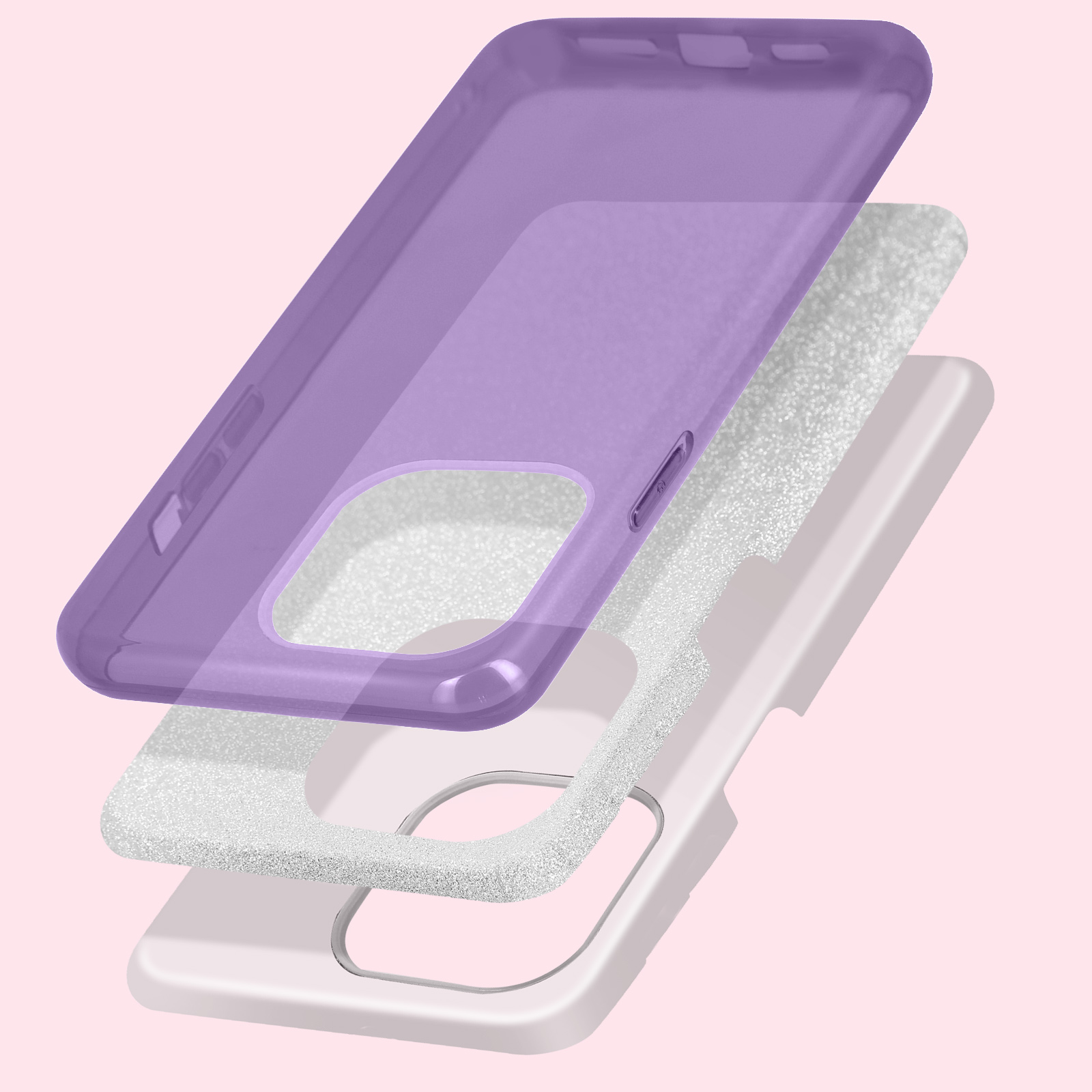 Wousunly Compatibile con Cover iPhone 14 Pro Max Silicone Antiurto TPU| Custodia iPhone 14 Pro Max con Porta Carte Sottile| iPhone 14 Pro Max Case con Protezione Fotocamera (Viola