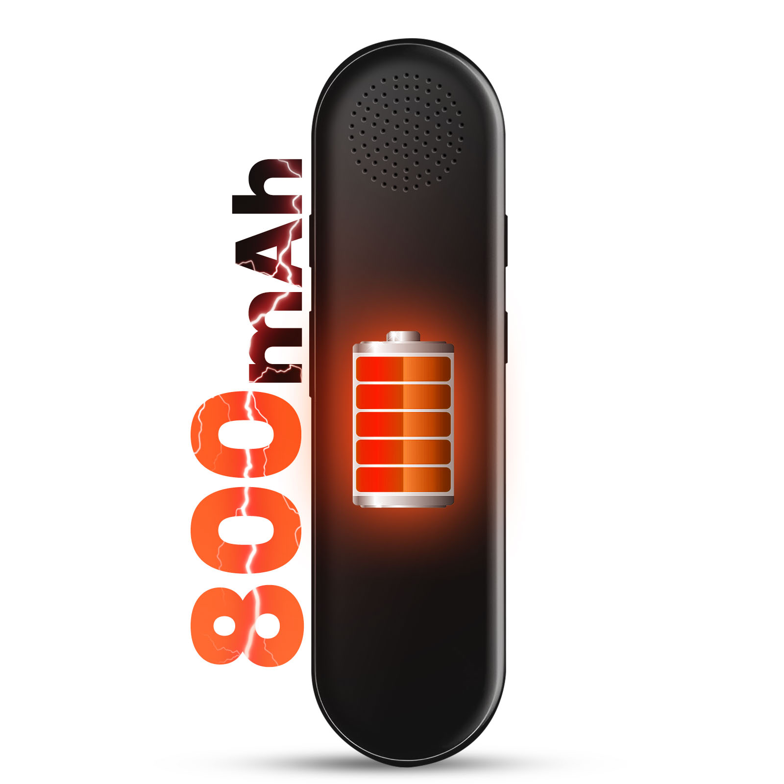 Traducteur vocal IA Bluetooth 42 langues - Compact Noir - Franais