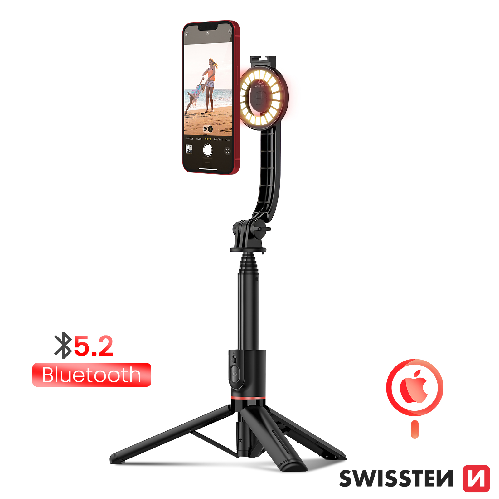 CAVALLETTO TREPPIEDE TREPPIEDI Per Smartphone Dv Tablet Fotocamera Allungabile EUR 23,99 - IT - Foto 3