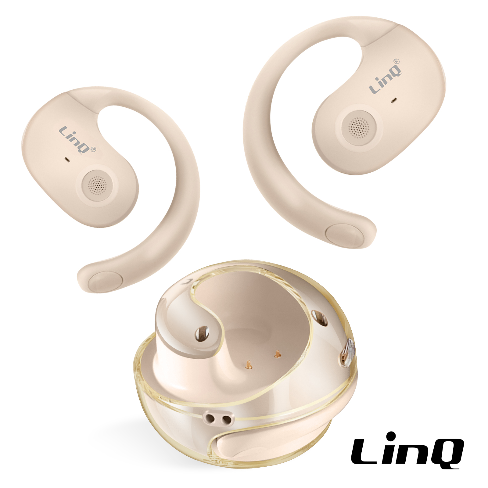 Cuffie Open-ear Bluetooth 6.0 Con Gancio – Impermeabili IP7, 40h Batteria, Display LED, Suono HiFi