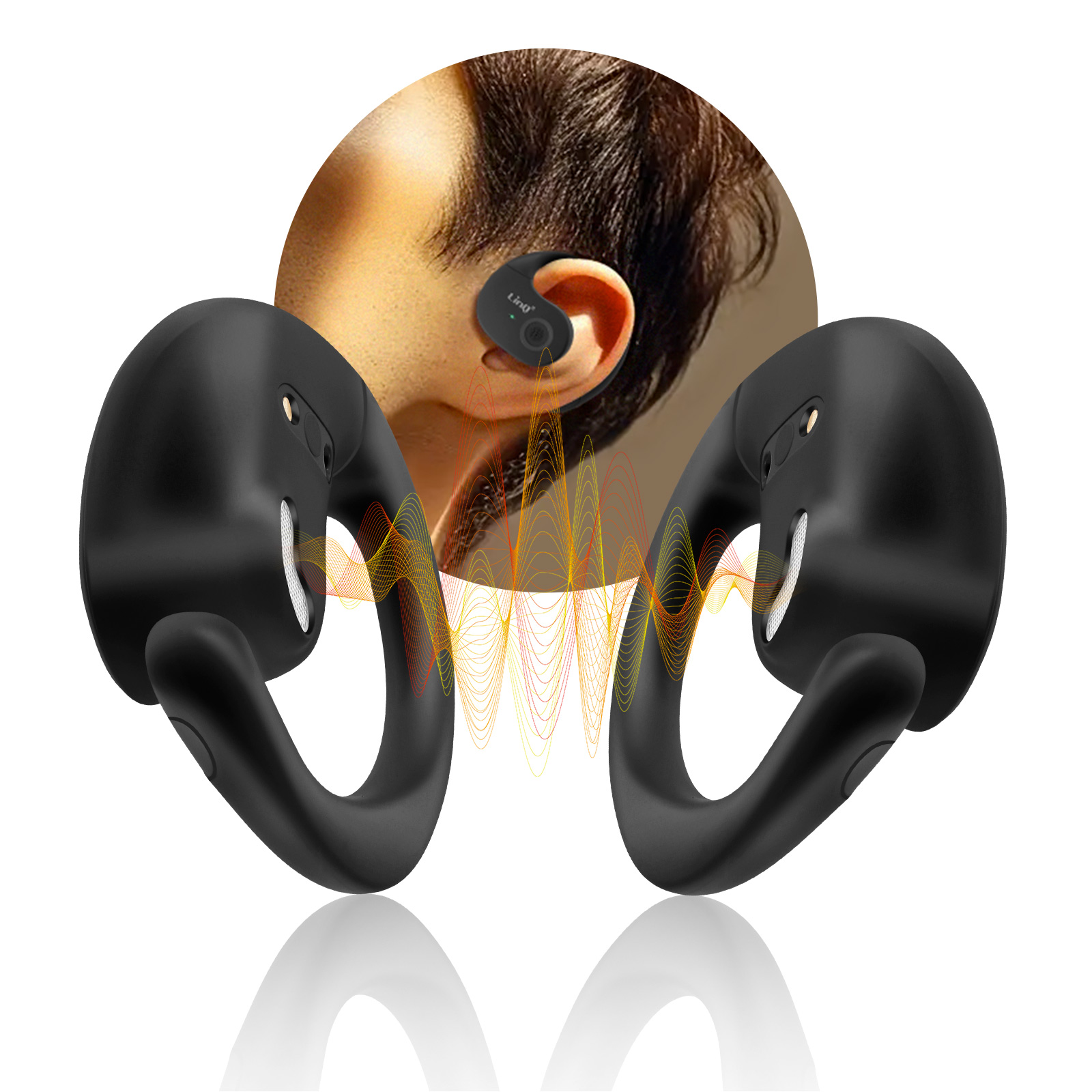 Cuffie Bluetooth Open-Ear A Clip – Autonomia 48H, IPX7 Impermeabili, Ultraleggere 3g – Ideali Per Sport E Viaggi